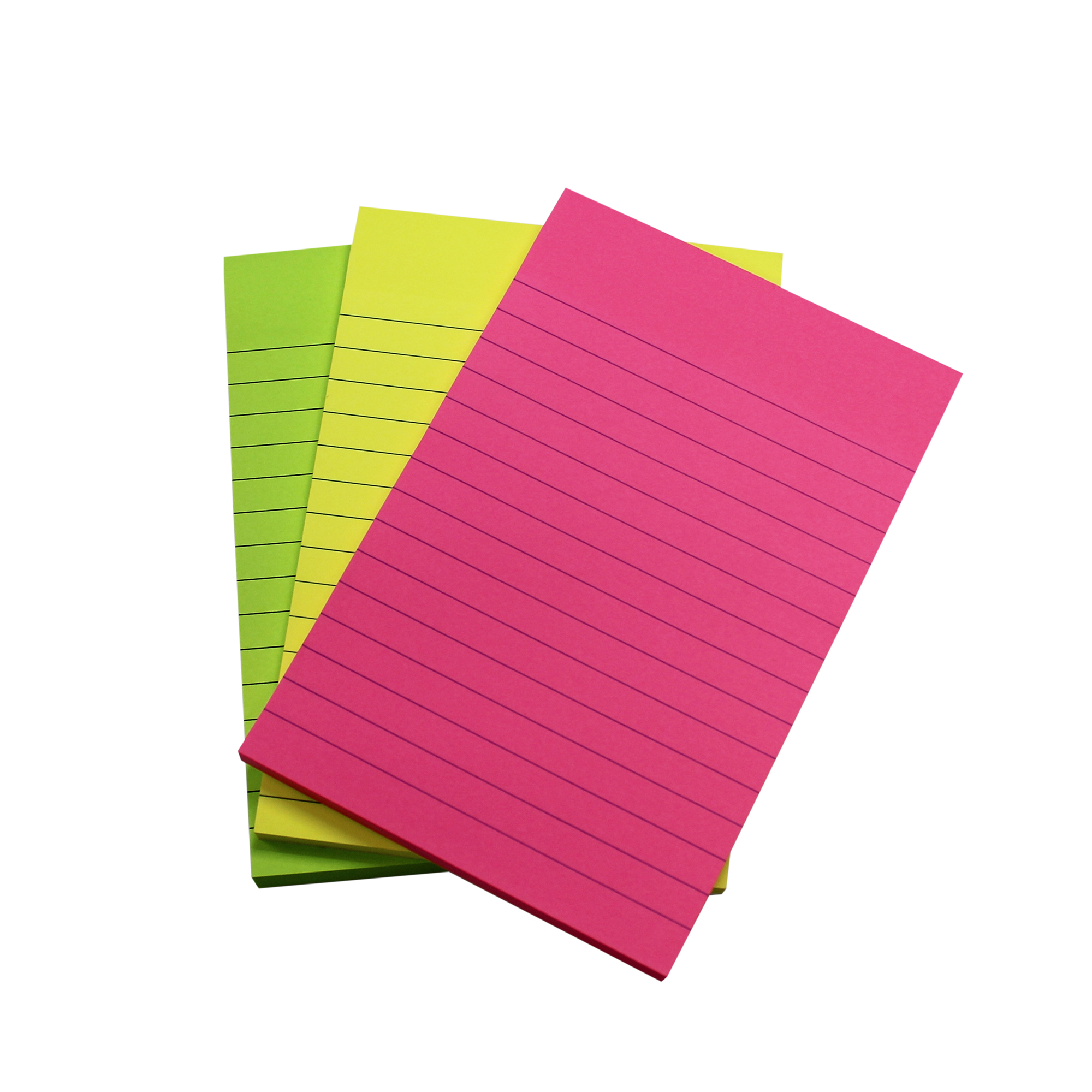 5+Star+Extra+Sticky+Pads+70gsm+90+Sheets+150x101mm+3+Neon+Assorted+%28Pack+of+3%29