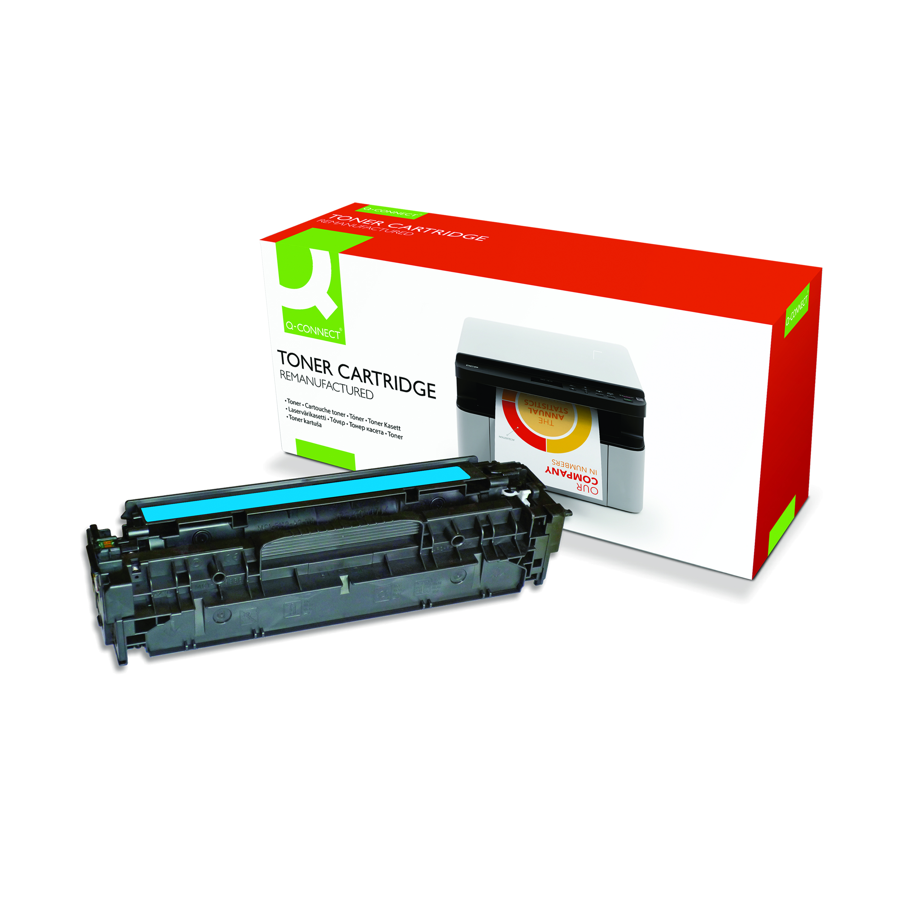 Q-Connect+Compatible+Toner+Cartridge+Cyan+For+HP+CF381A+CF381A-COMP