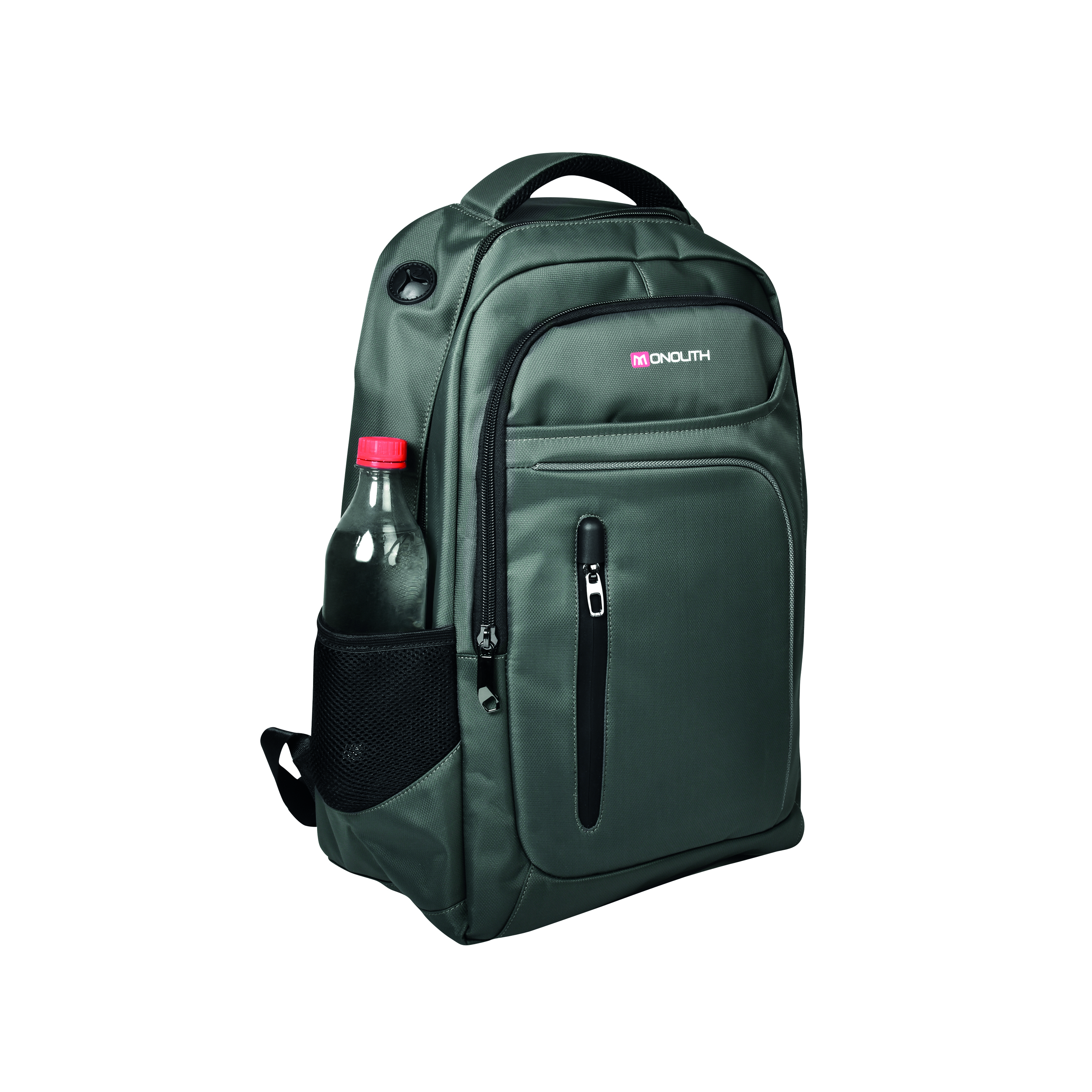Monolith+15.6+Inch+Business+Commuter+Laptop+Backpack+USB%2FHeadphone+Port+Charcoal+9114D