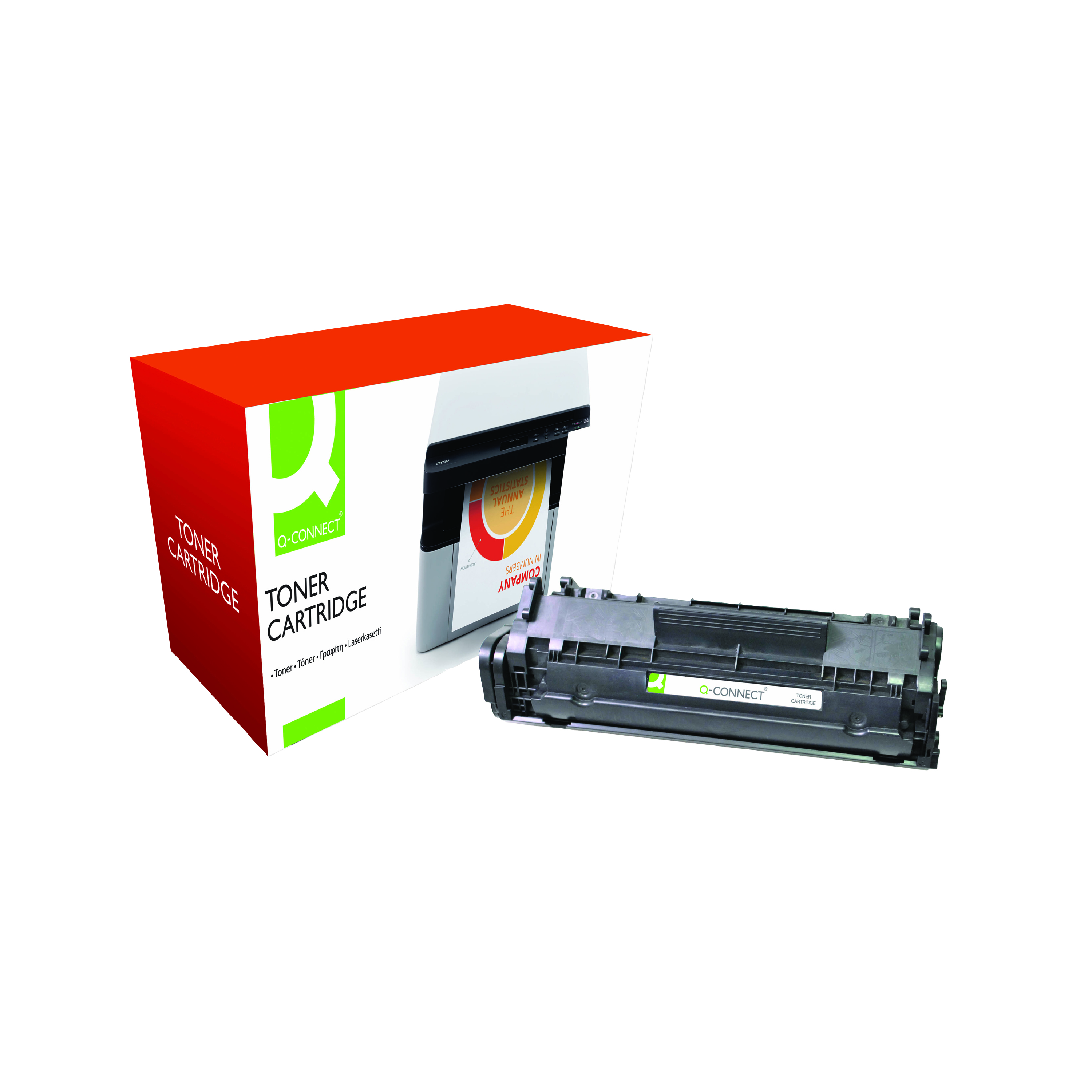 Q-Connect+Compatible+Toner+Cartridge+Black+For+HP+Q2612A+Q2612A-COMP
