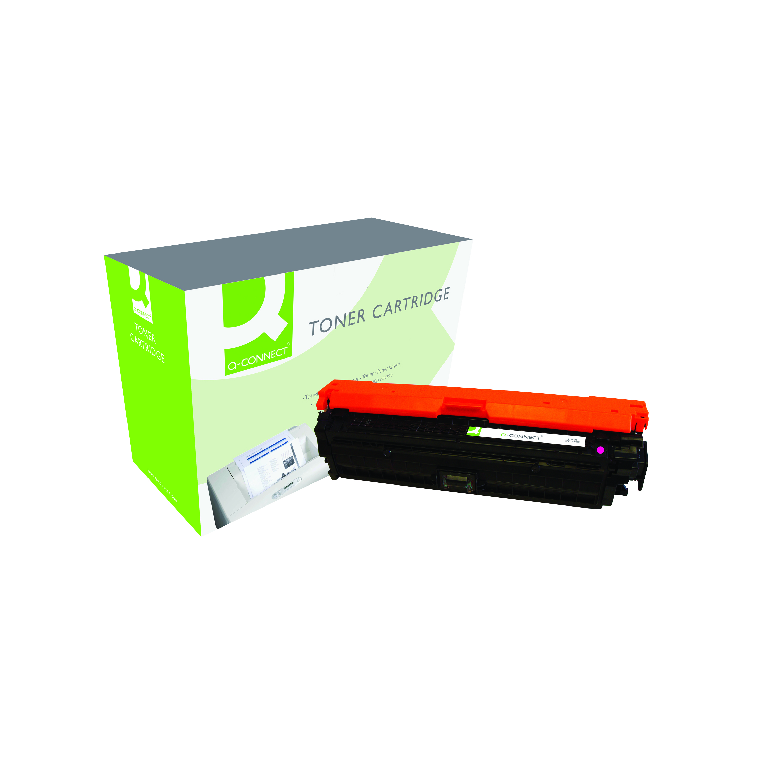 Q-Connect+Remanufactured+Toner+Cartridge+Magenta+For+HP+CE743A+CE743A-COMP