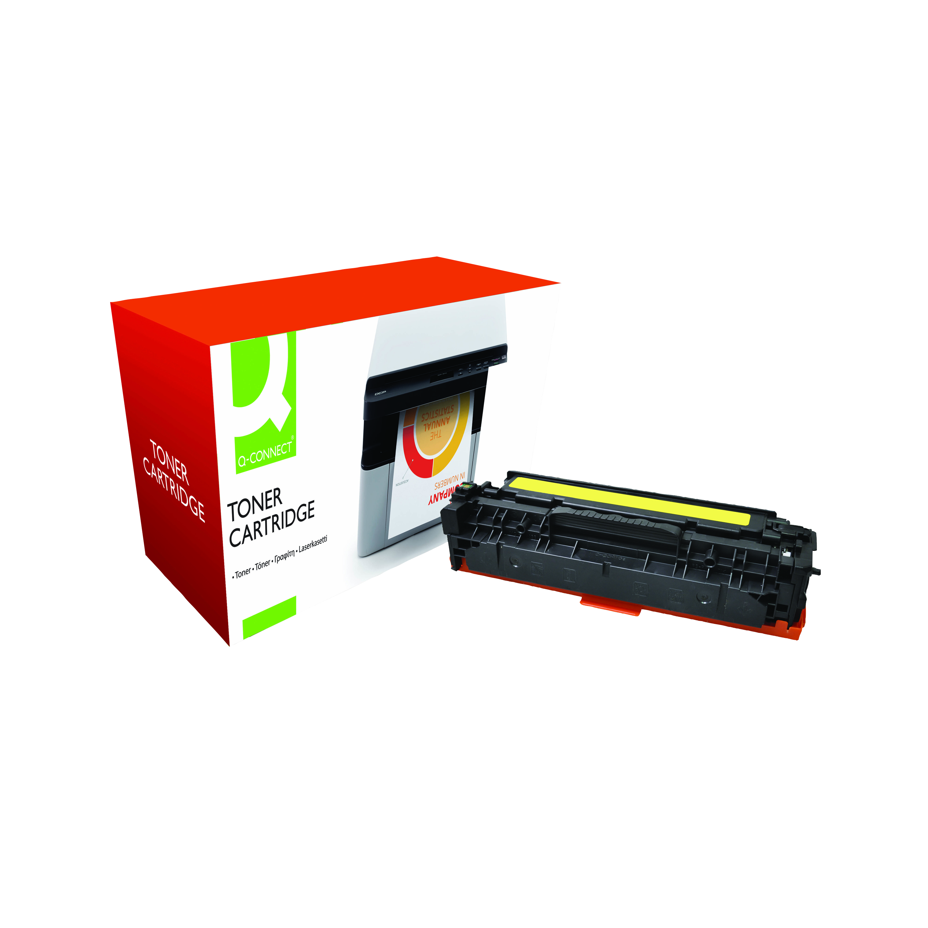 Q-Connect+Compatible+Toner+Cartridge+Yellow+For+HP+CF382A+CF382A-COMP