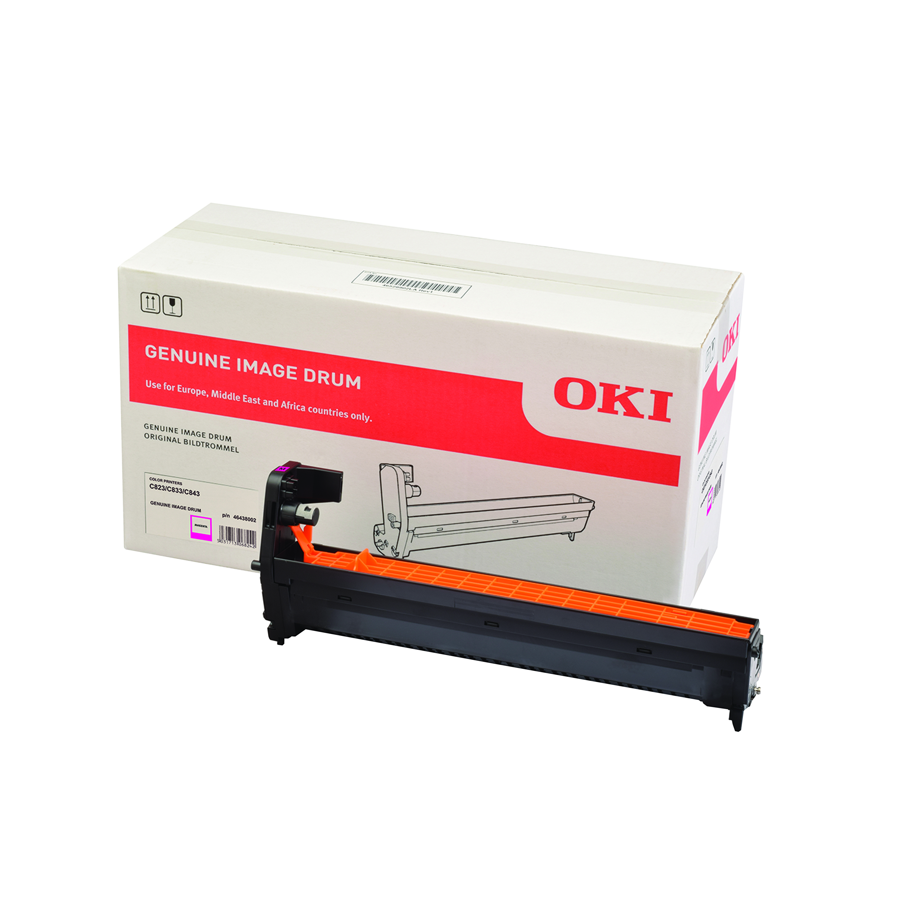 Oki+C823+30K+Image+Drum+Magenta+46438002
