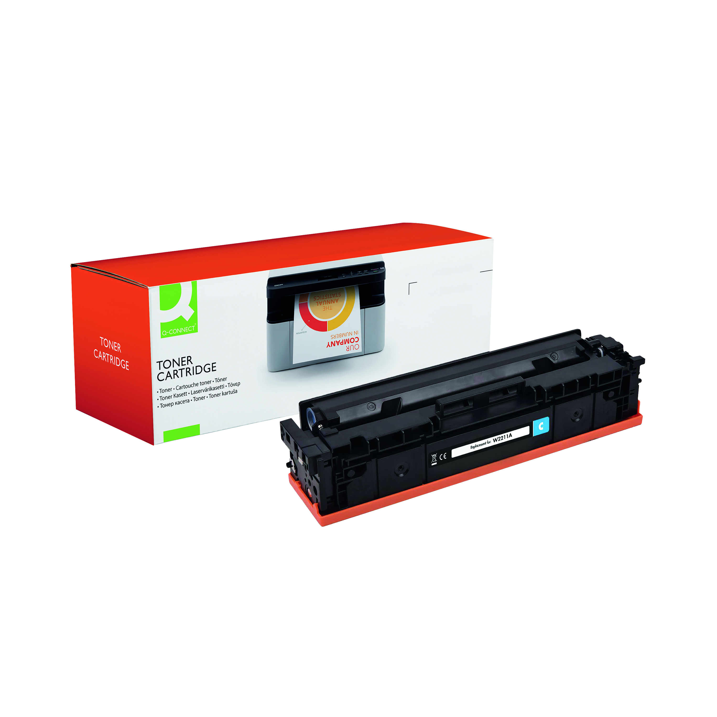 Q-Connect+Compatible+Toner+Cartridge+Cyan+For+HP+W2211A+207A