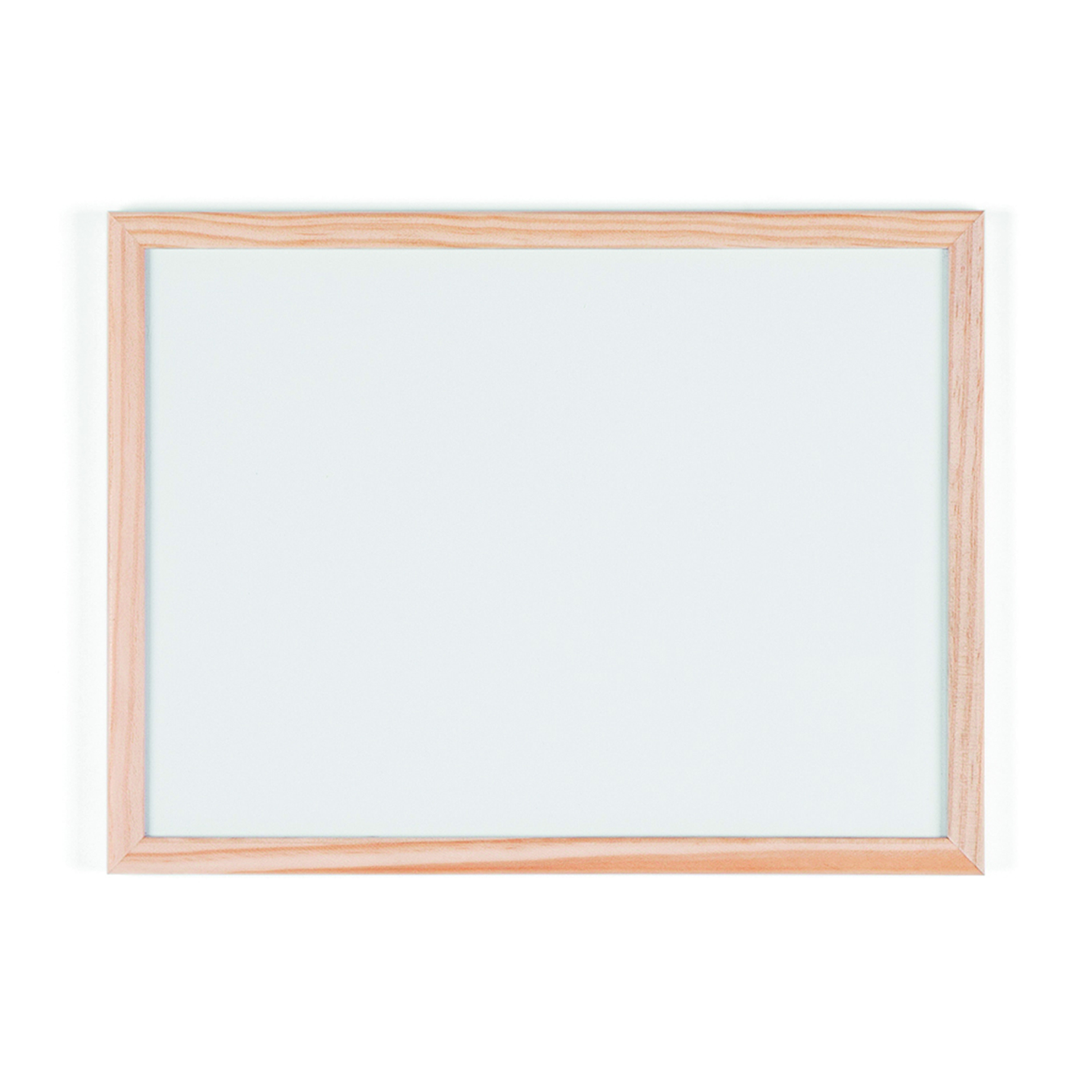 Q-Connect+Wooden+Frame+Whiteboard+400x300mm+KF03569