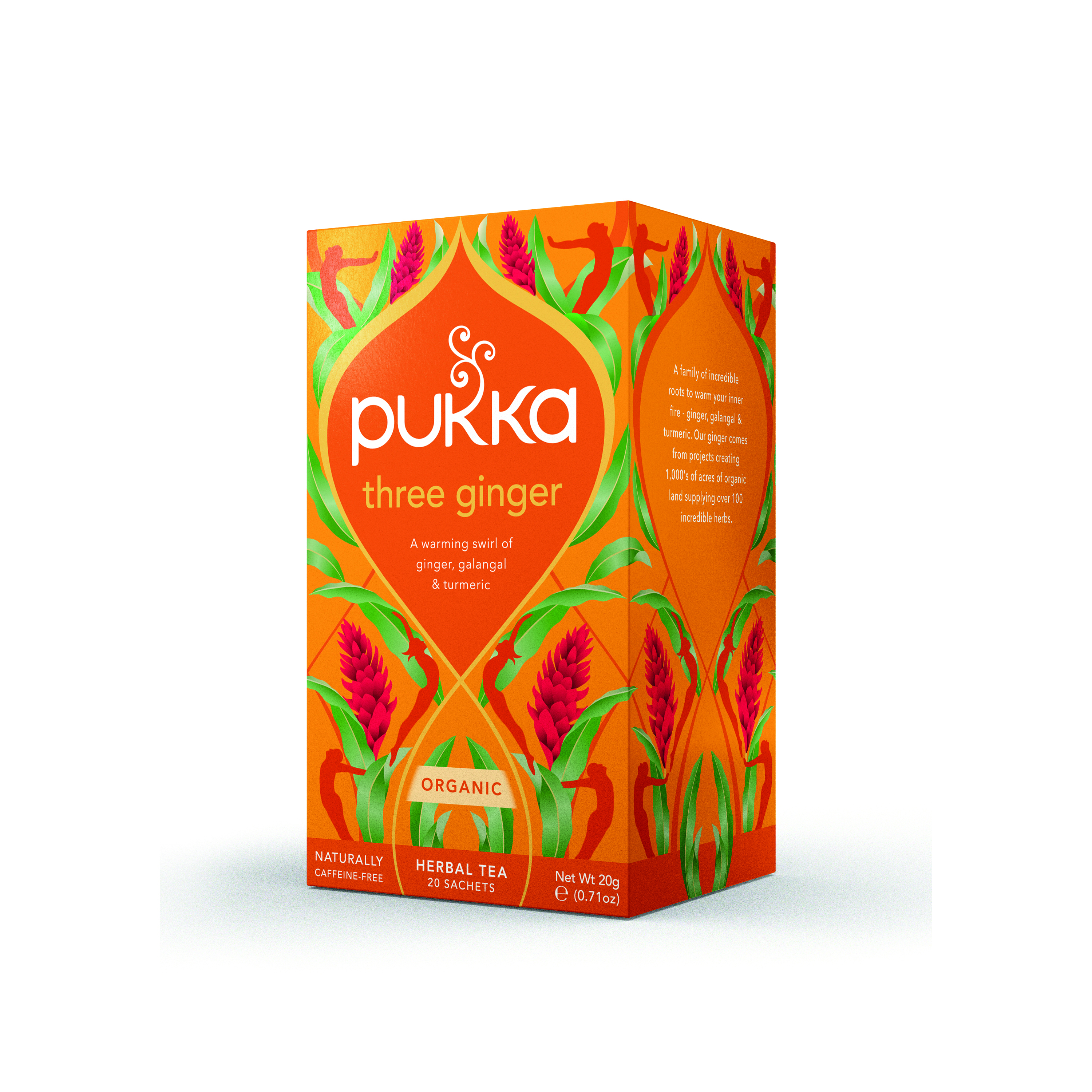 Pukka+Three+Ginger+Tea+Bags+Organic+%28Pack+of+20%29+05065000523428
