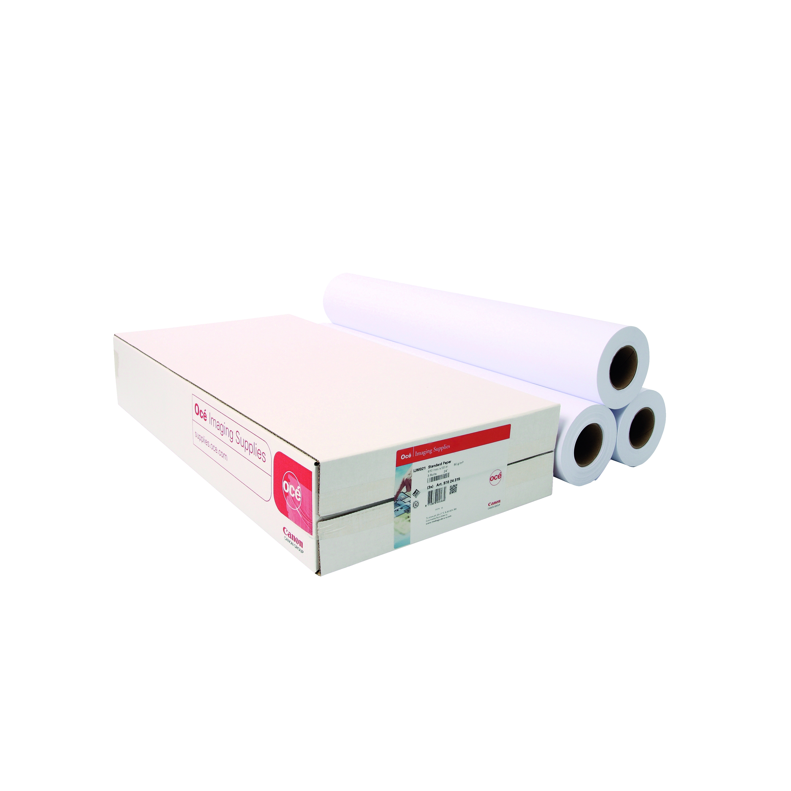Canon+Uncoated+Standard+Inkjet+Paper+841mmx50m+%28Pack+of+3%29+97003453