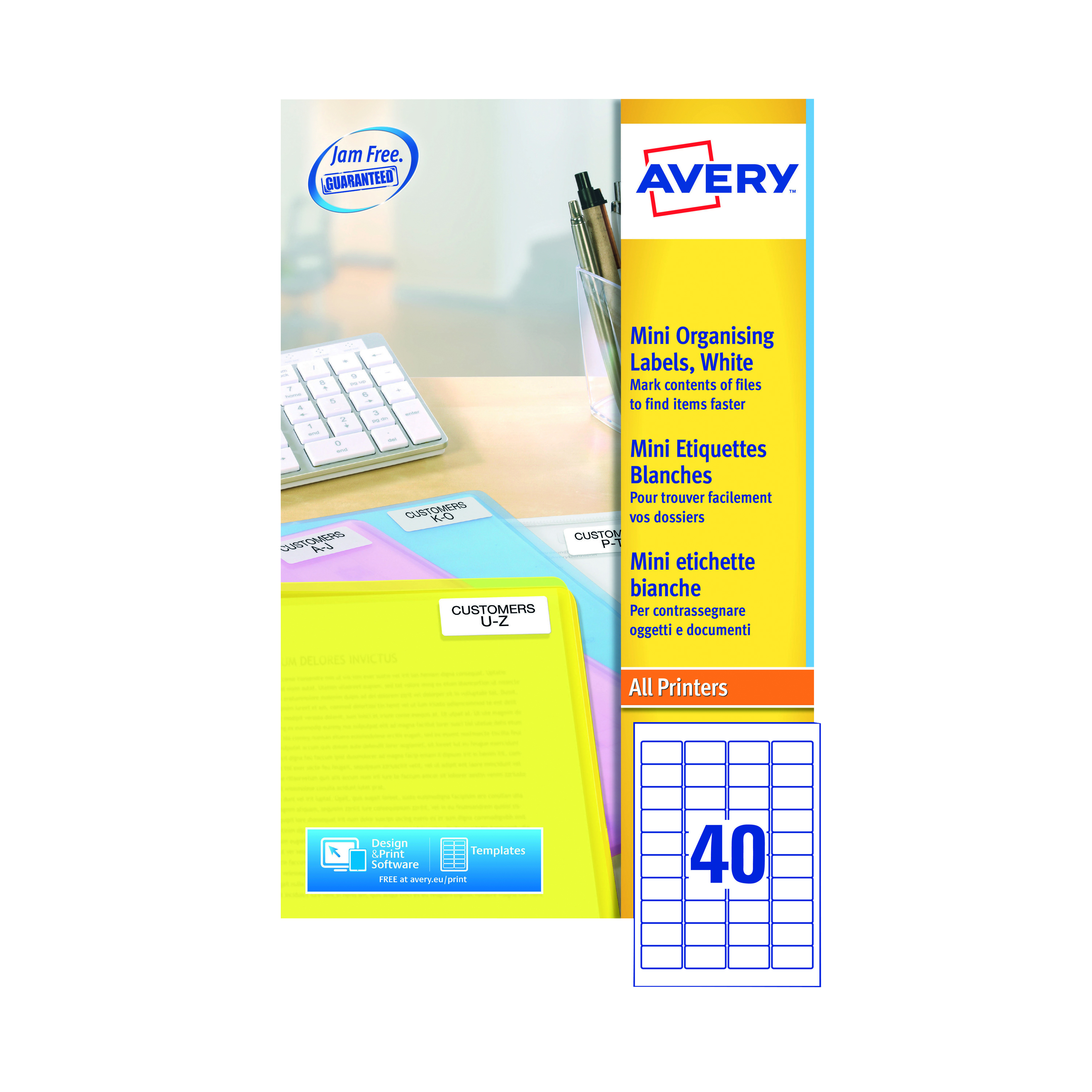 Avery+Laser+Mini+Labels+45.7x25.4mm+40+Per+Sheet+White+%28Pack+of+1000%29+L7654-25