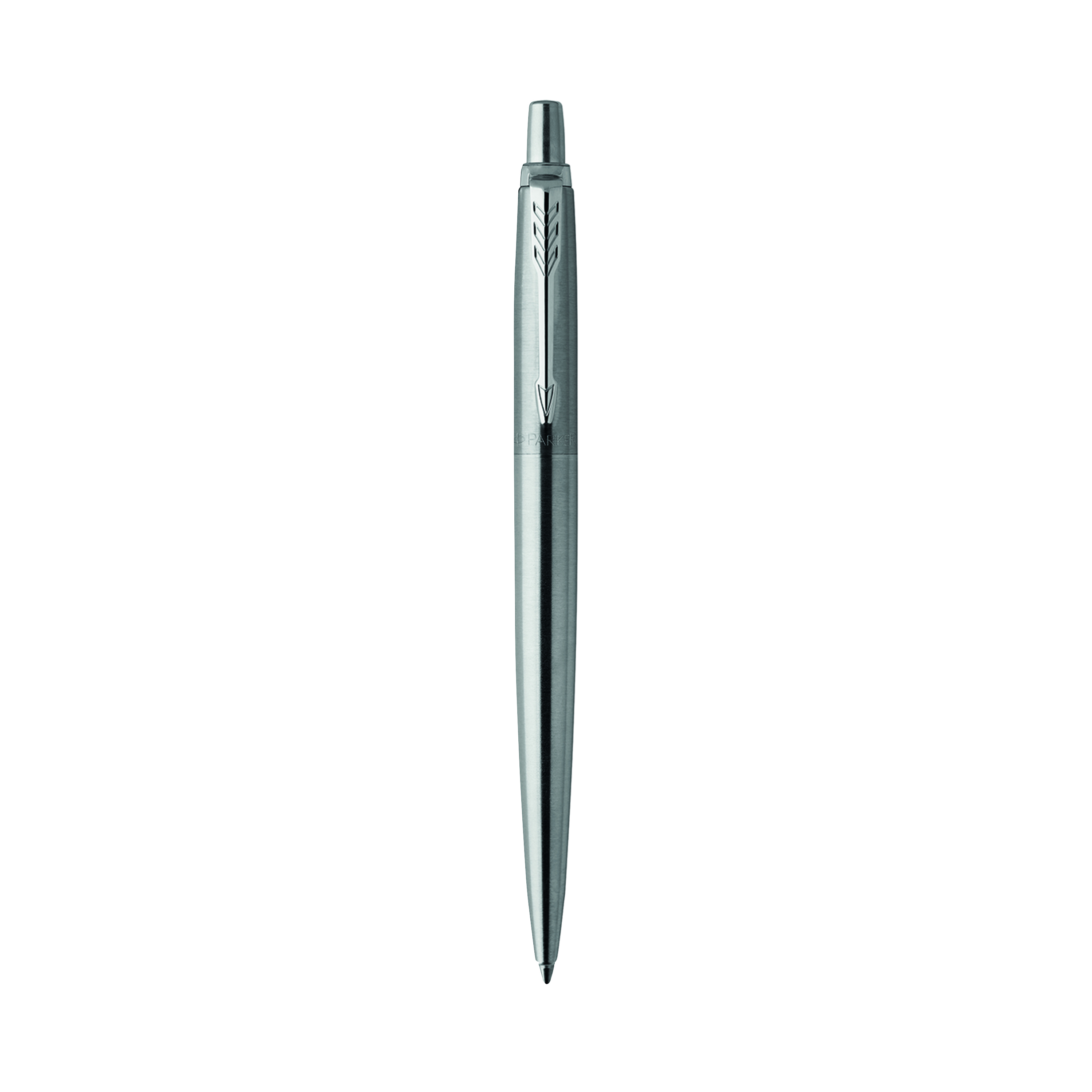 Parker+Jotter+Ballpoint+Pen+Steel+with+Chrome+Trim+Medium+Blue+Gift+Box+1953170