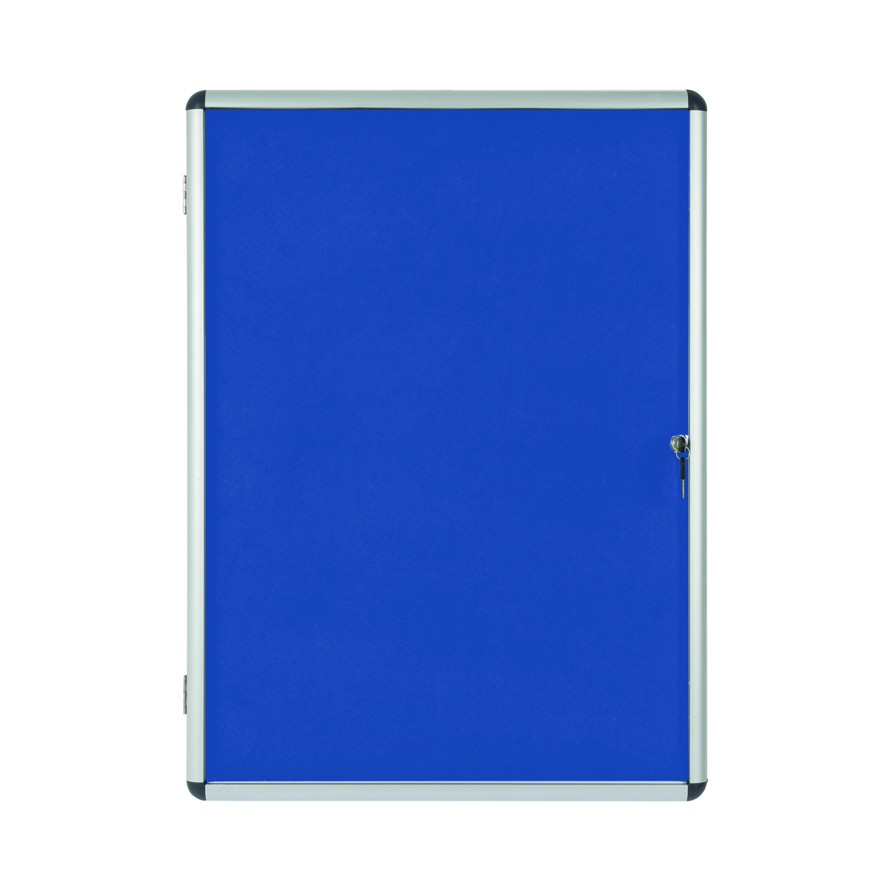 Bi-Office+Enclore+Felt+Indoor+Lockable+Glazed+Case+1160x981x35mm+Blue+VT640107150