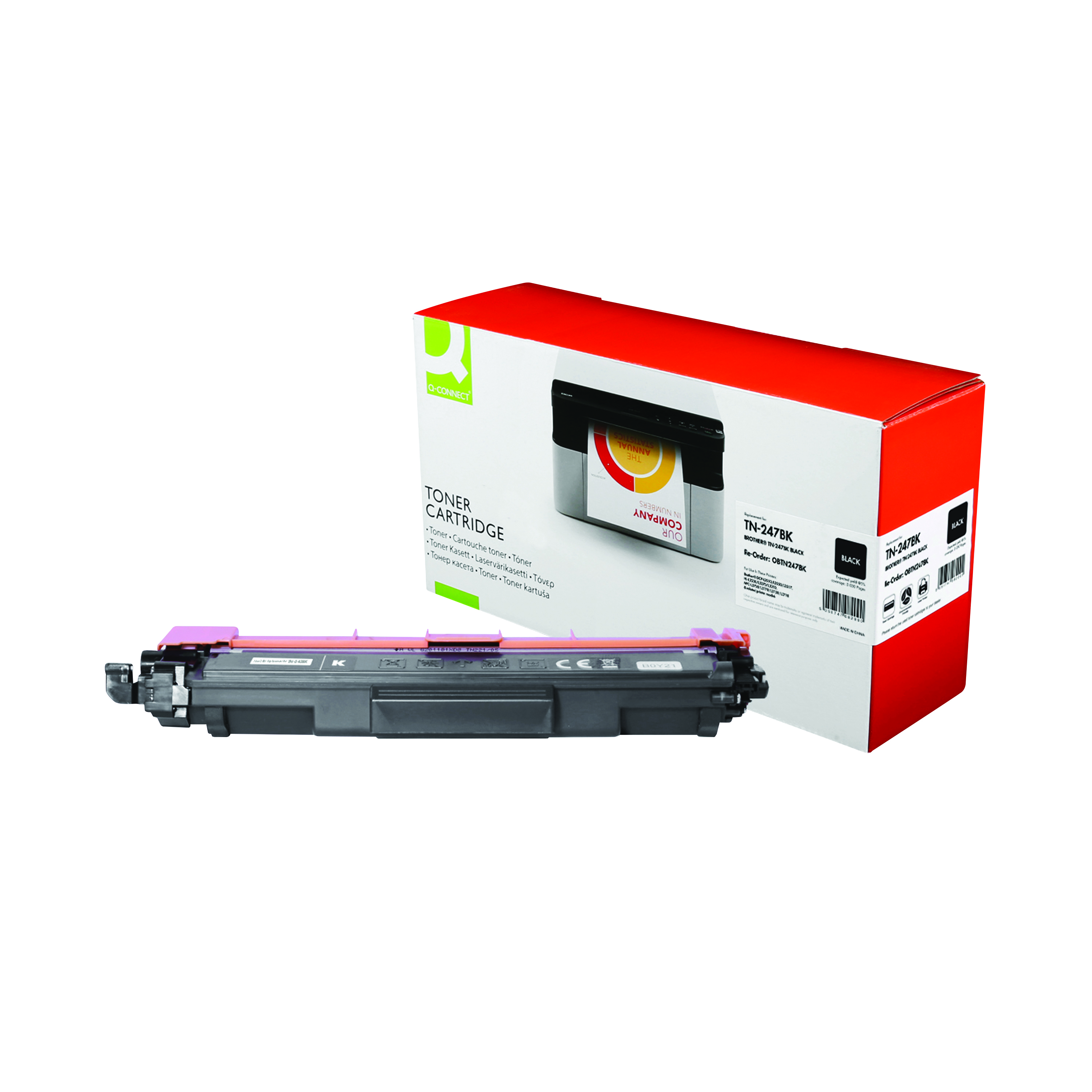 Q-Connect+Brother+TN-247+Compatible+Toner+Cartridge+High+Yield+Black+TN-247BK-COMP