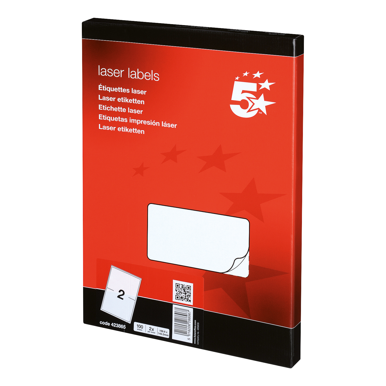 5+Star+Office+Multipurpose+Labels+Laser+Copier+and+Inkjet+199.6x143.5mm+White+%28Pack+of+200%29