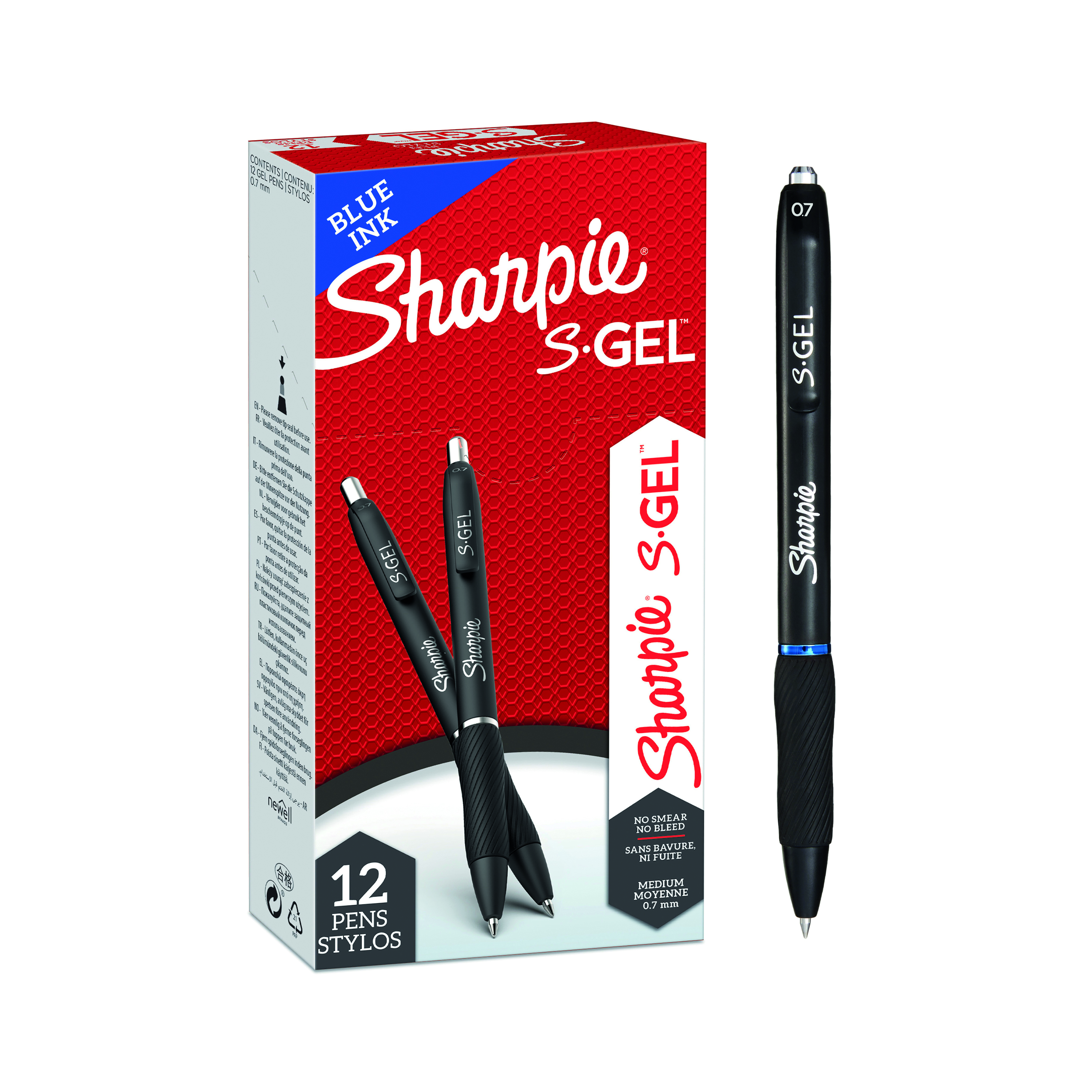 SHARPIE+GEL+PENS+0.7MM+BLK+BL3+%282136598%29
