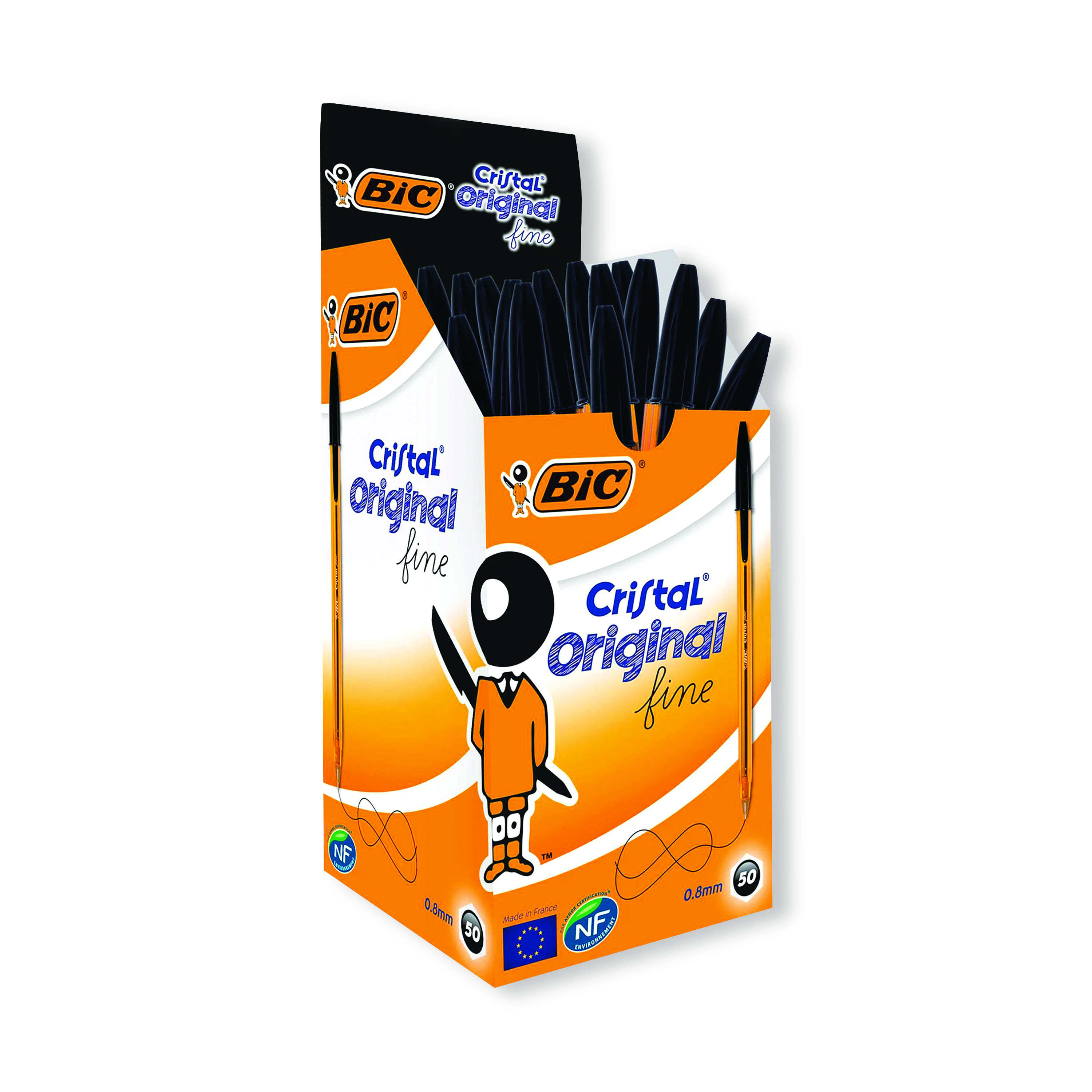 Bic+Cristal+Fine+Ballpoint+Pen+Black+%28Pack+of+50%29+872731