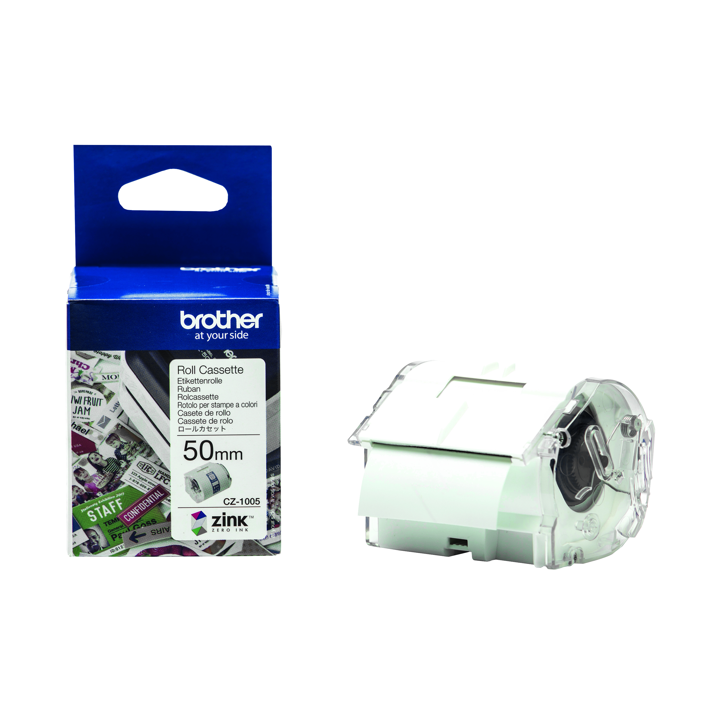 Brother+Label+Roll+50mm+x+5m+for+Label+Printer+CZ1005