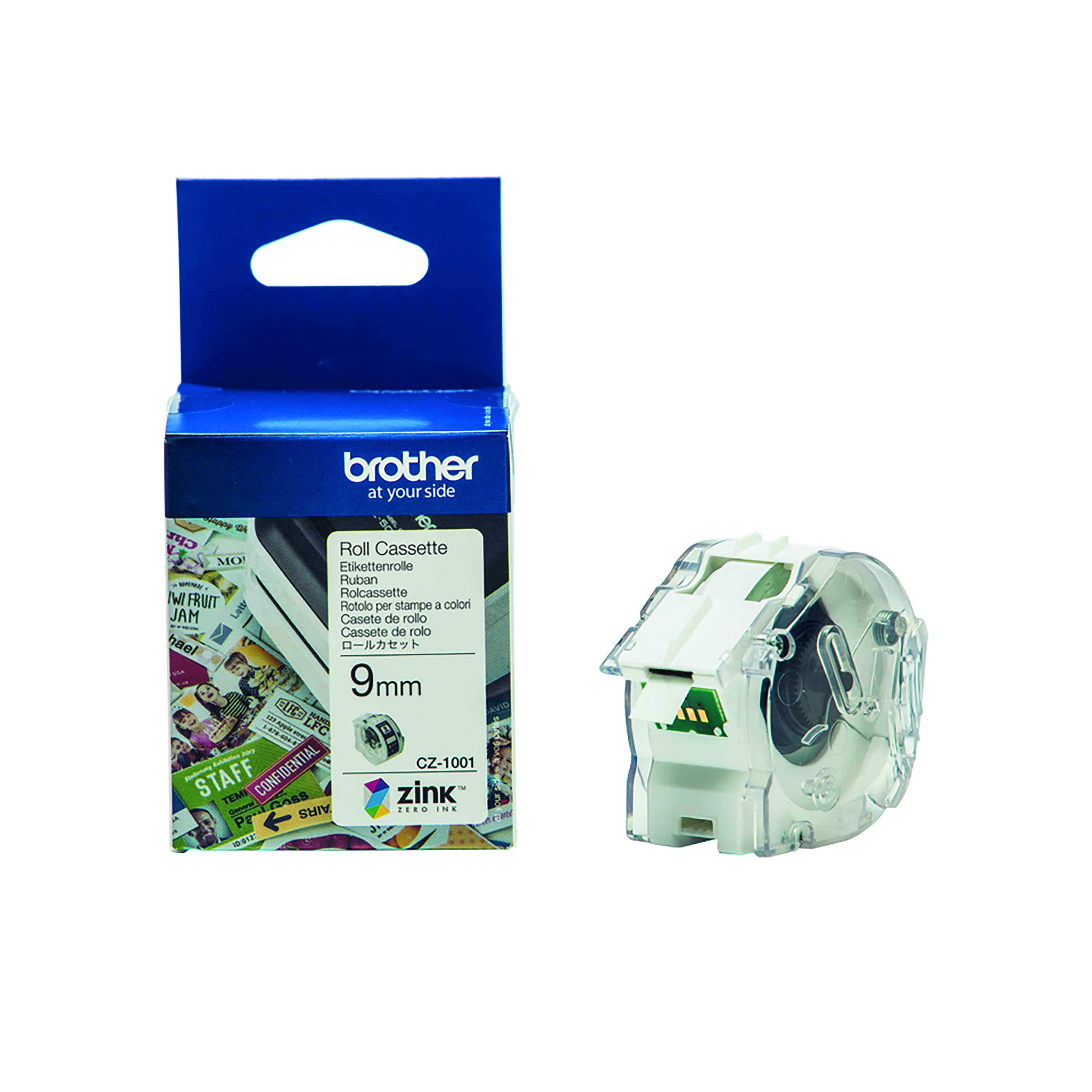 Brother+Label+Roll+9mm+x+5m+CZ1001