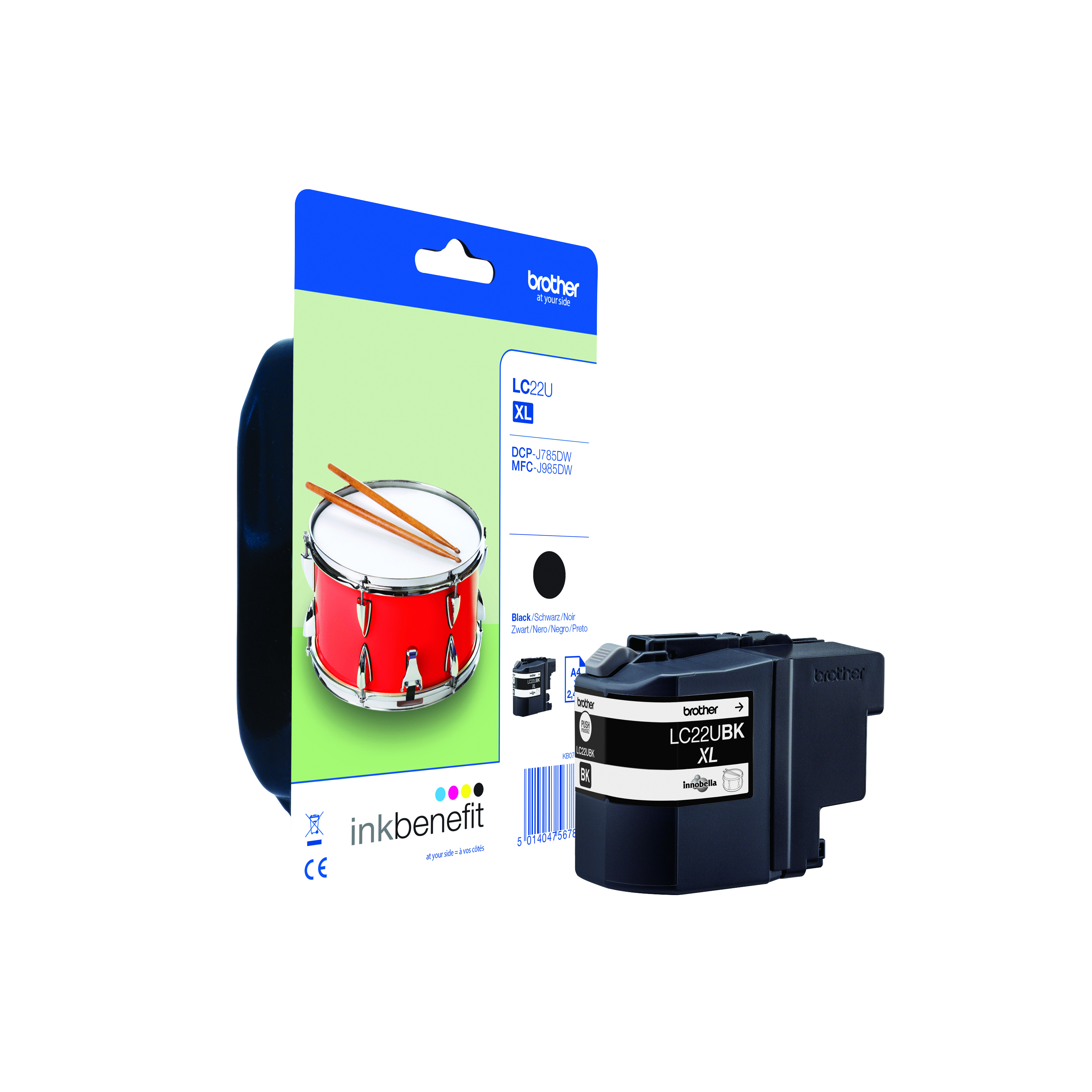 Brother+LC22UBK+Inkjet+Cartridge+Black+LC22UBK