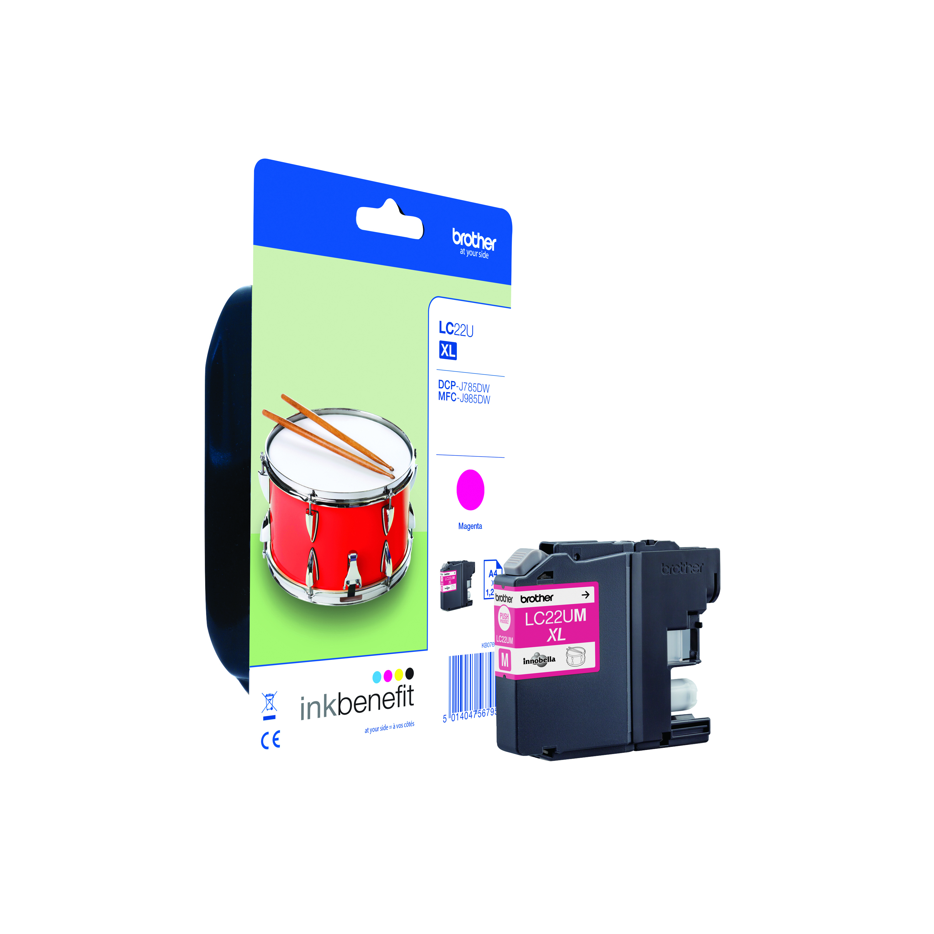 Brother+LC22UM+Inkjet+Cartridge+Magenta+LC22UM