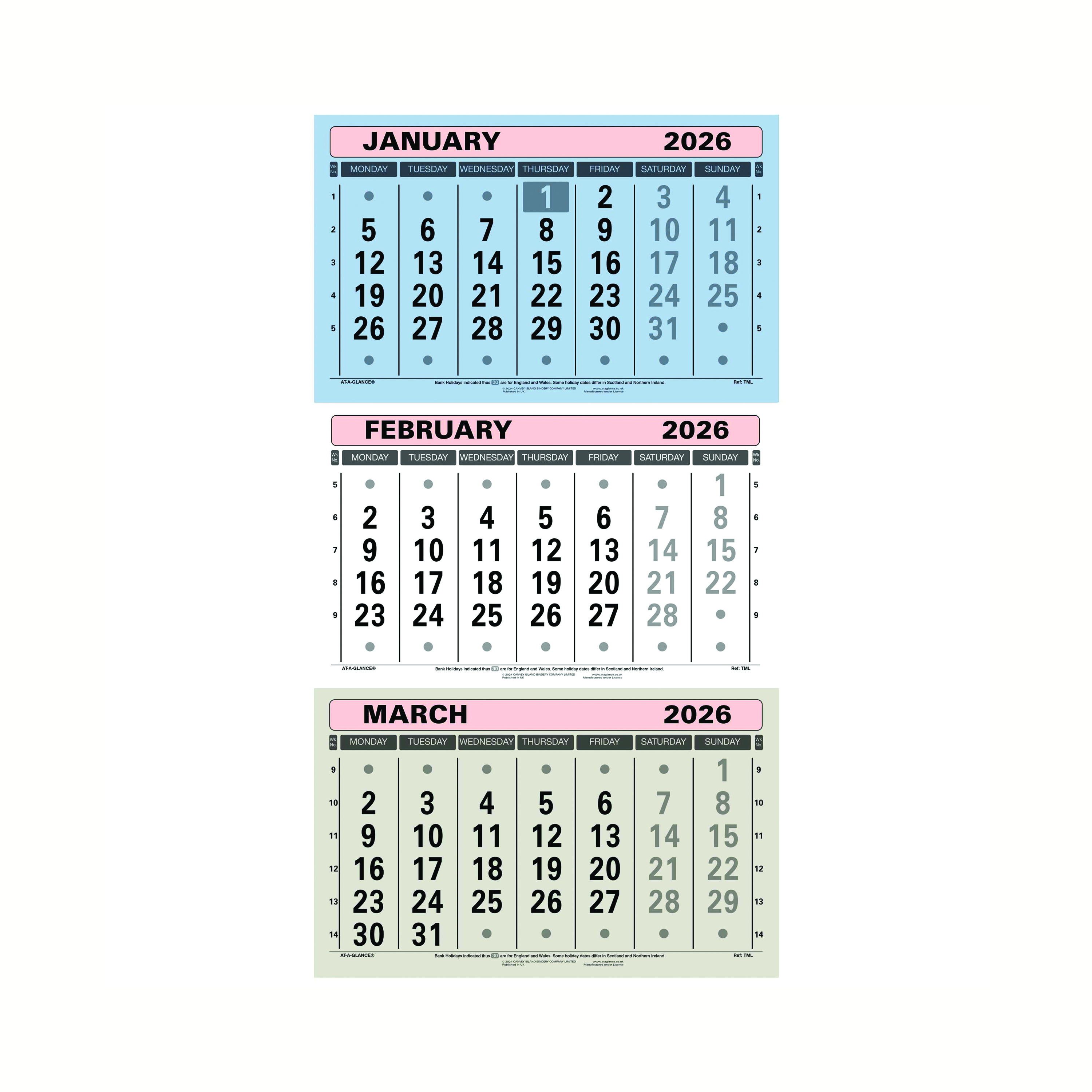 At-A-Glance+3+Monthly+Calendar+2026+TML26