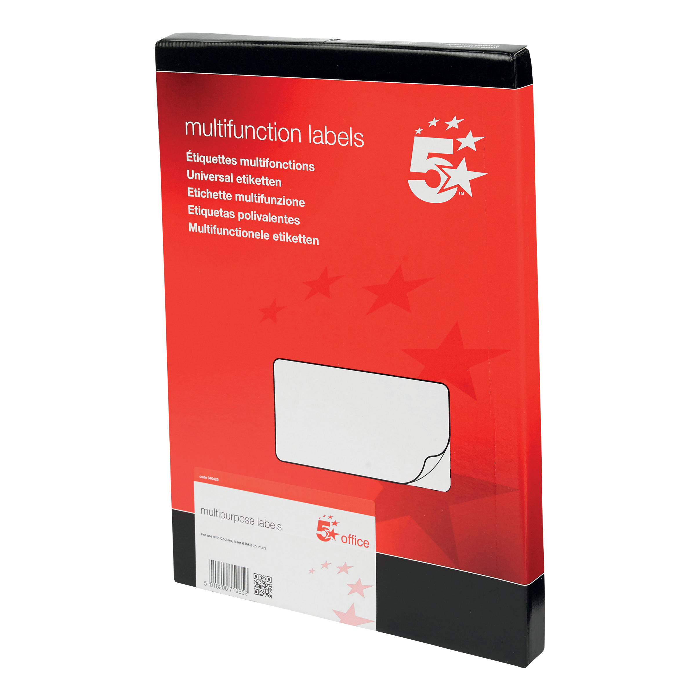 5+Star+Multipurpose+Labels+Laser+Copier+Inkjet+99x57mm+White+%28Pack+of+1000%29