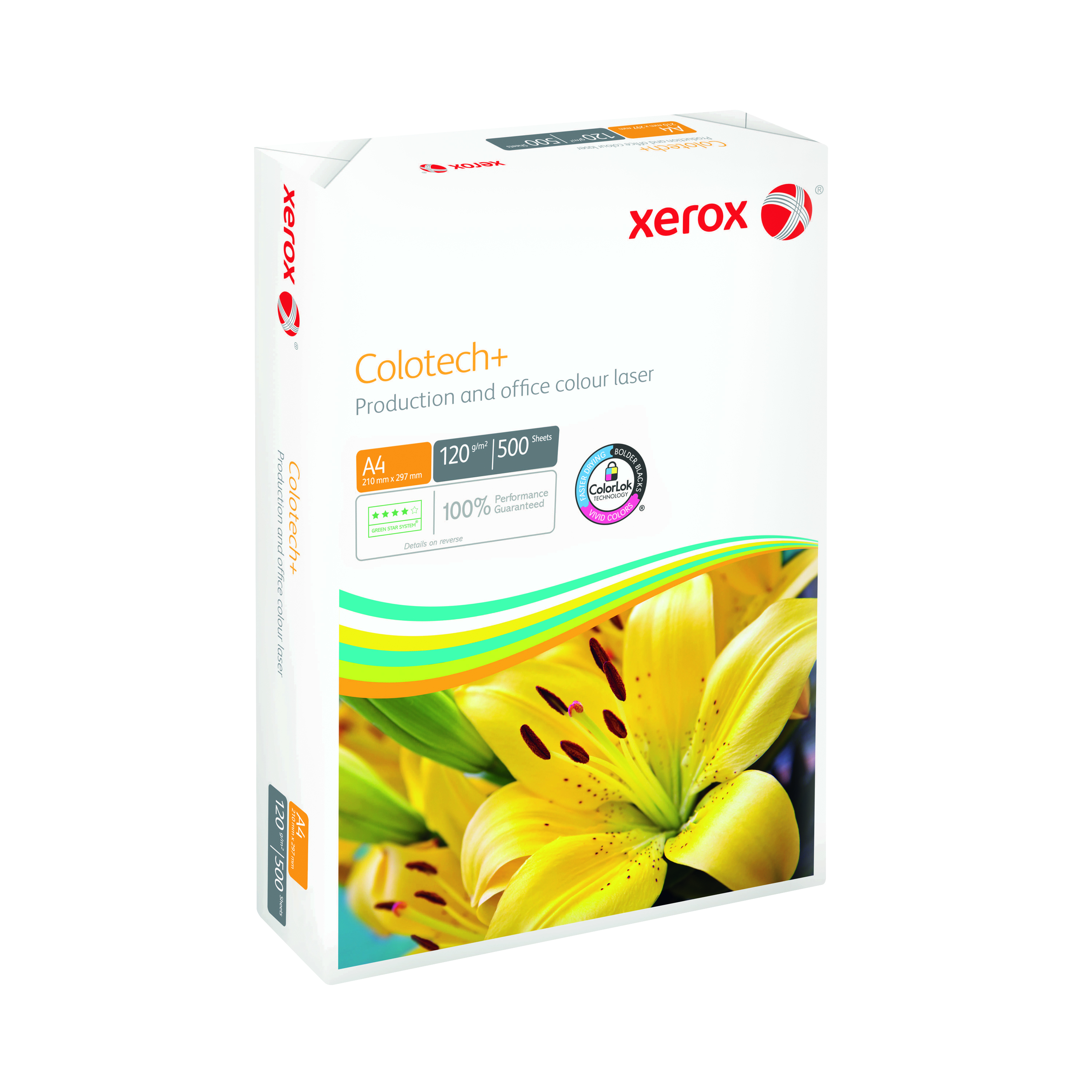 Xerox+Colotech%2B+A4+Paper+120gsm+Ream+White+%28Pack+of+500%29+003R99009