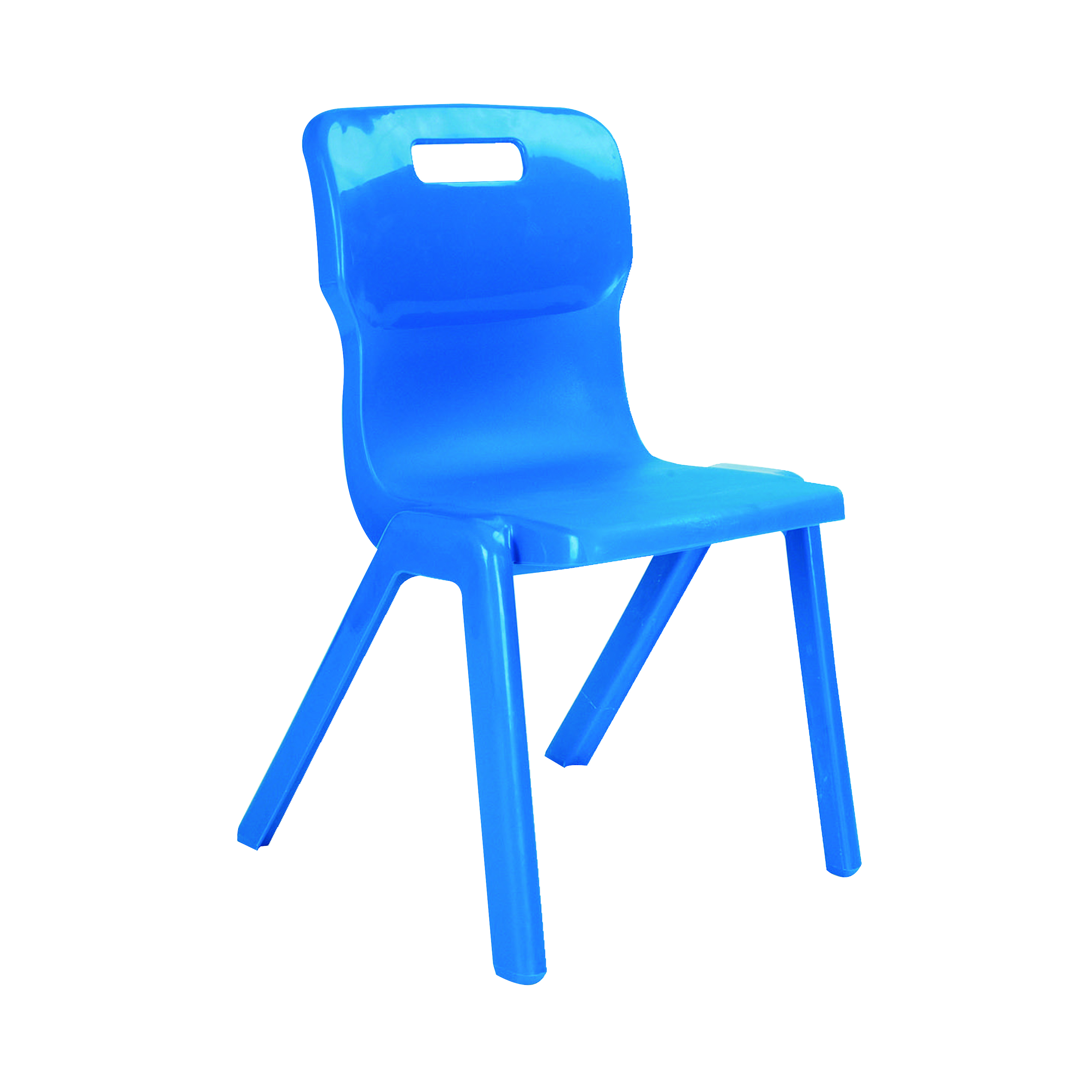 Titan+One+Piece+Classroom+Chair+435x384x600mm+Blue+KF72160