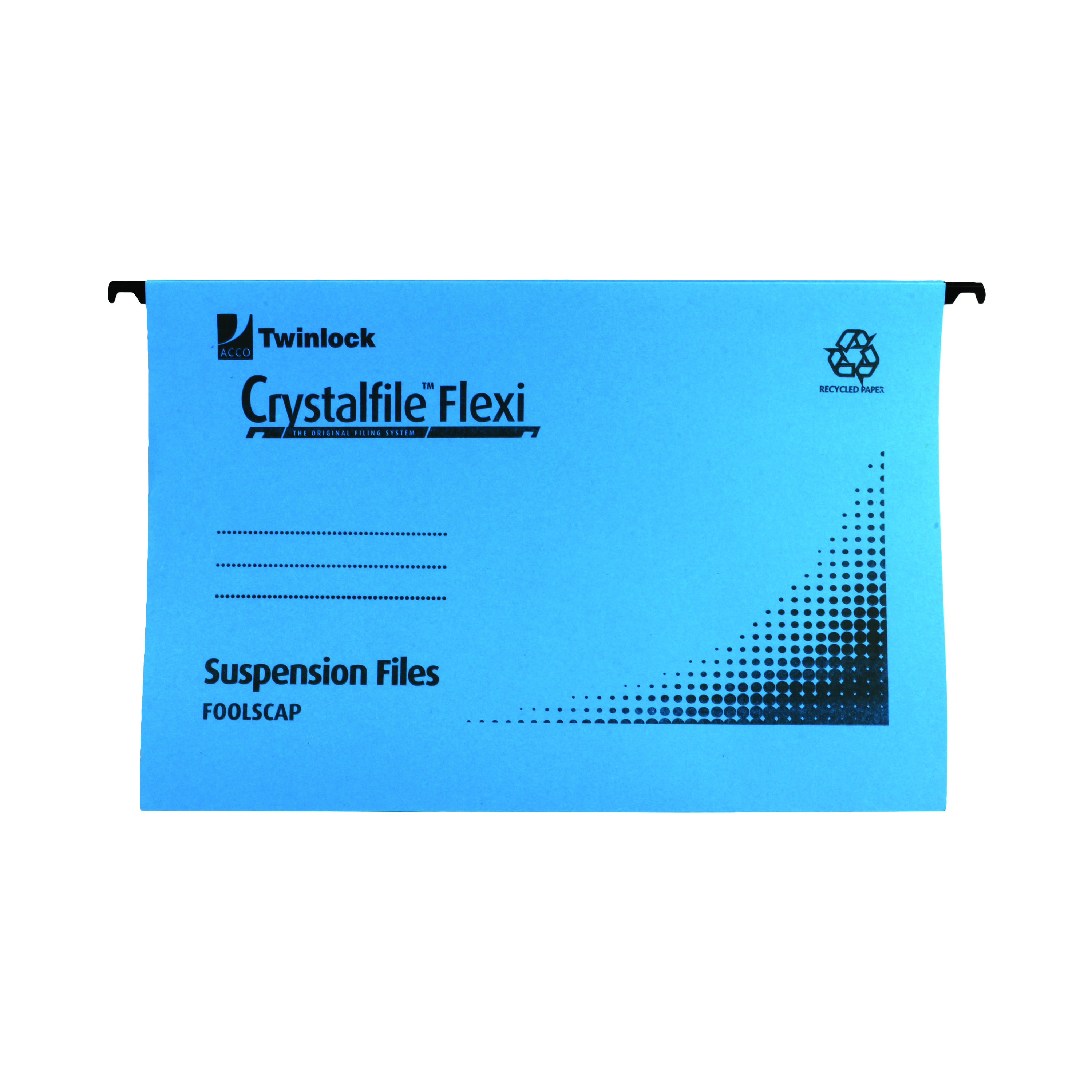 Rexel+Crystalfile+Flexi+Standard+Foolscap+Blue+%2850+Pack%29+3000041