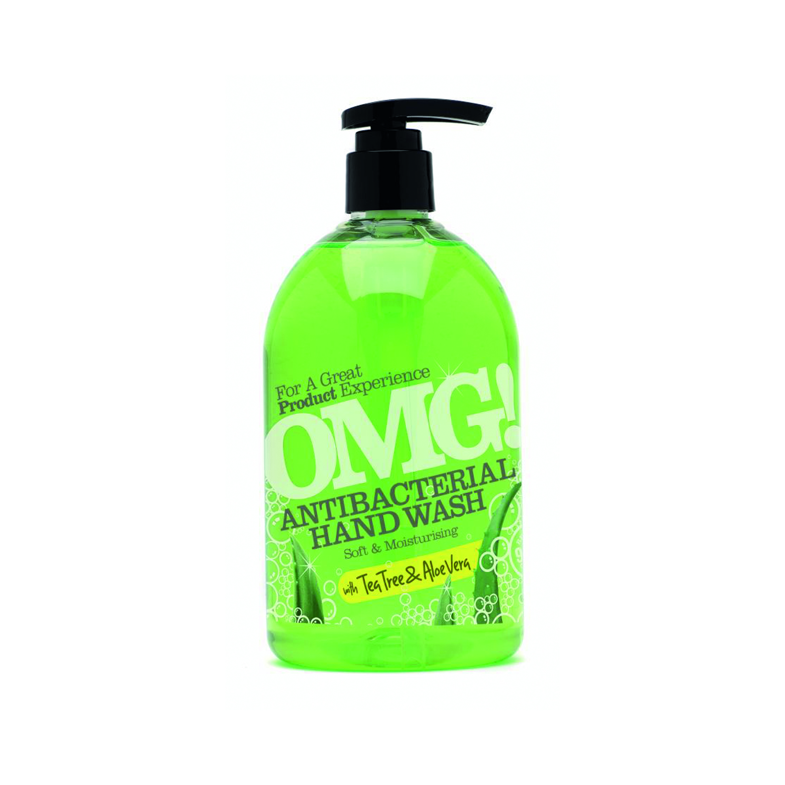 OMG+Hand+Wash+Antibacterial+Tea+Tree%2FAloe+Vera+500ml+%28Pack+of+12%29+OMGABHW-GR
