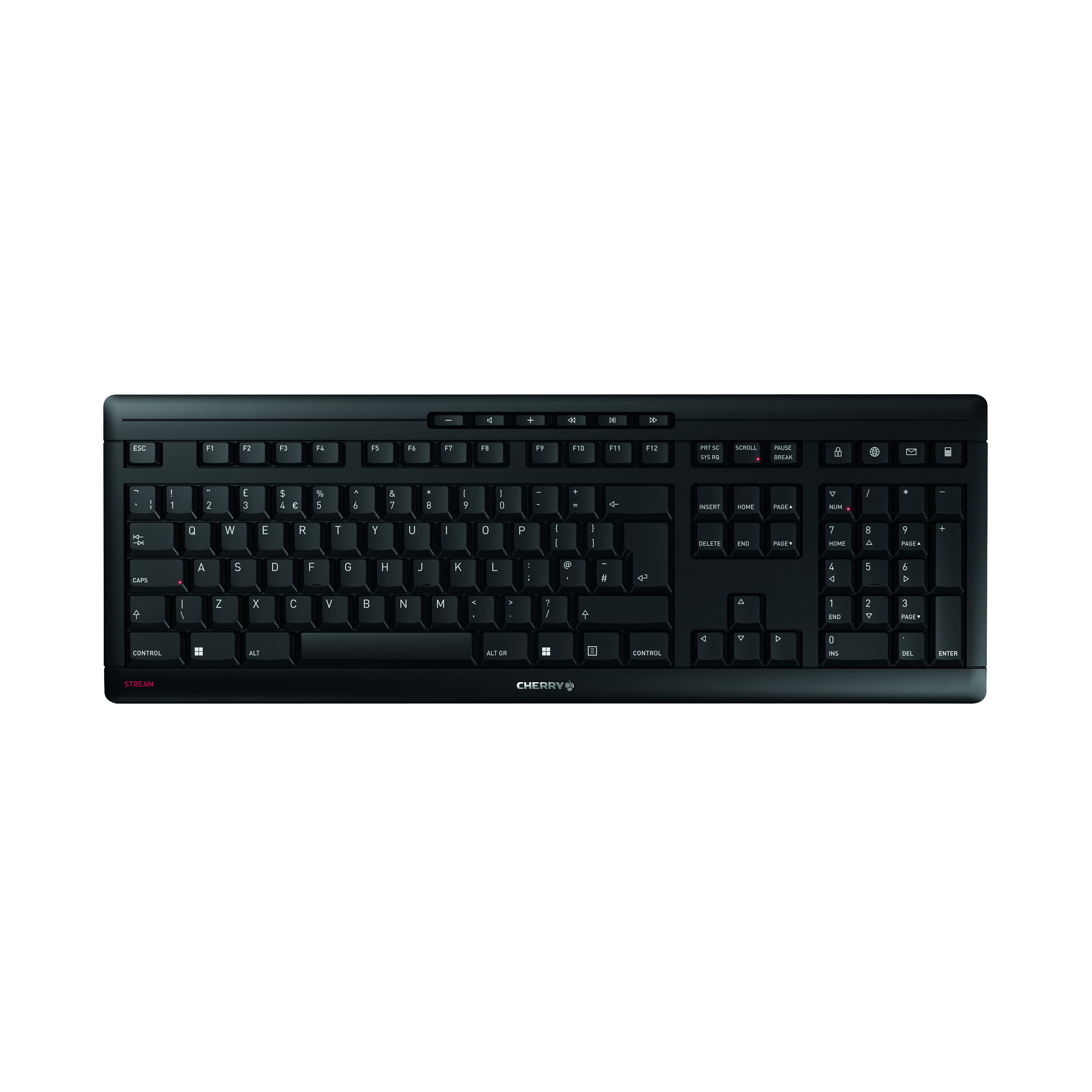 Cherry+Stream+USB+Wireless+Keyboard+UK+Black+JK-8550GB-2