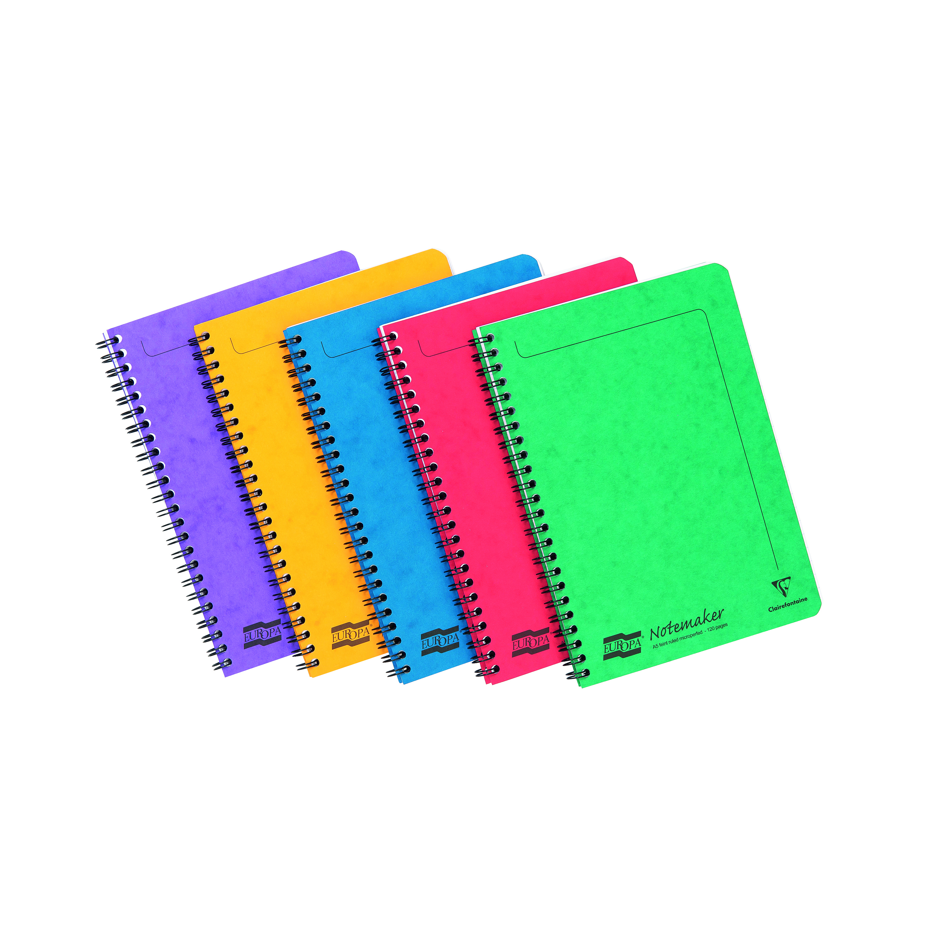 Clairefontaine+Europa+Notemaker+A5+Assortment+A+%28Pack+of+10%29+4850