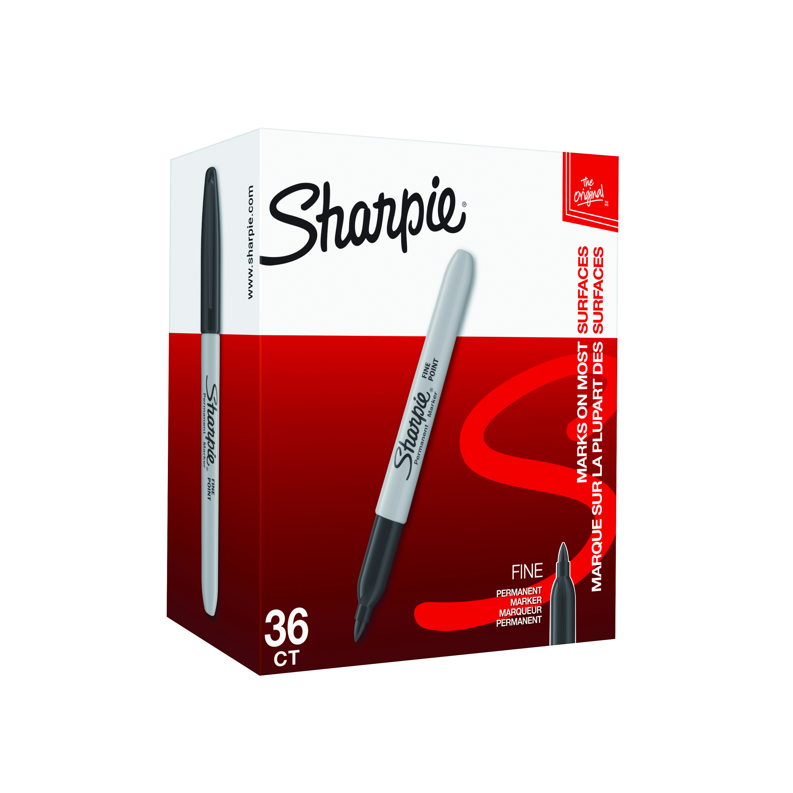 Sharpie+Permanent+Marker+Fine+Black+%28Pack+of+36%29+2025040