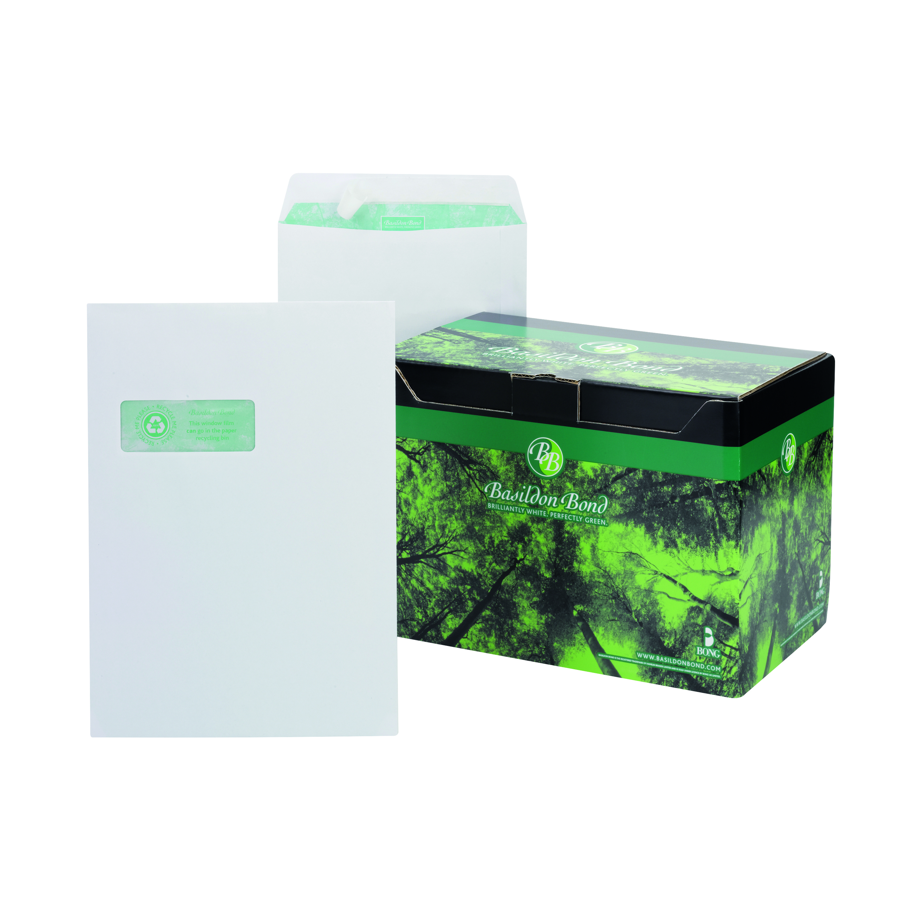 Basildon+Bond+C4+Pocket+Envelope+Window+White+%28Pack+of+250%29+K80121
