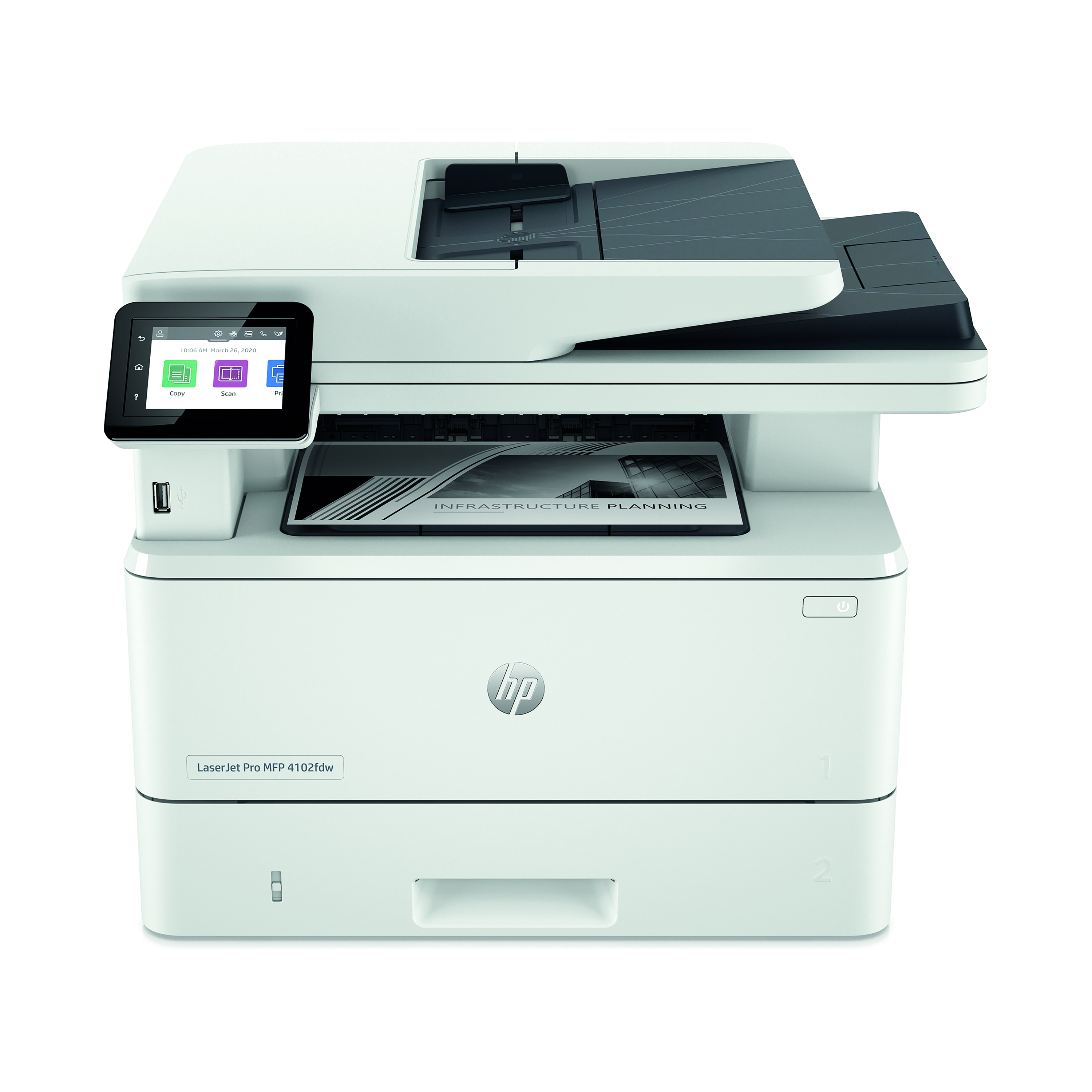 HP+LaserJet+Pro+MFP+4102fdw+Wireless+Mono+Laser+Printer+2Z624F%23B19