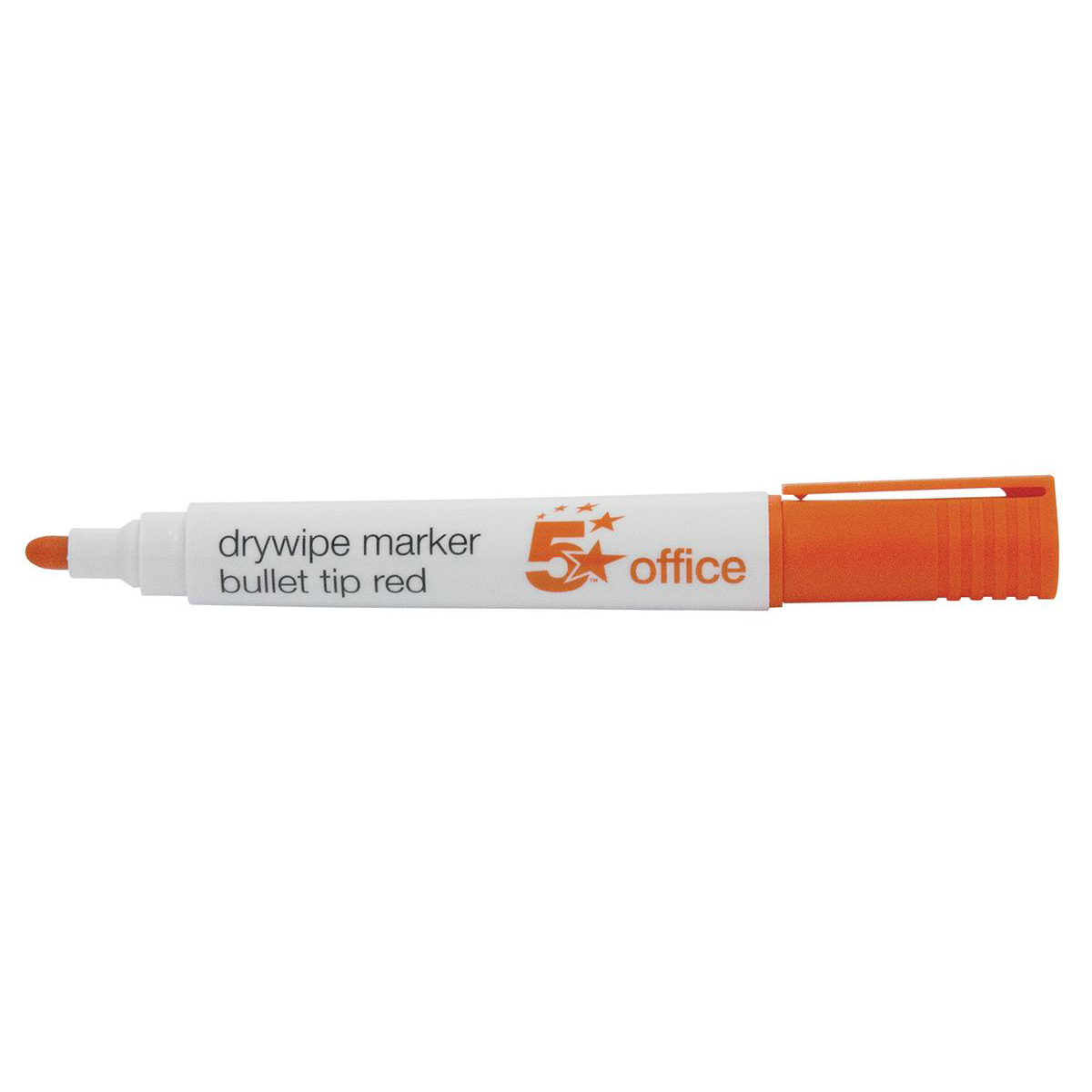 5+Star+Office+Drywipe+Marker+Xylene%2FToluene-free+Bullet+Tip+3mm+Line+Red+%28Pack+of+12%29