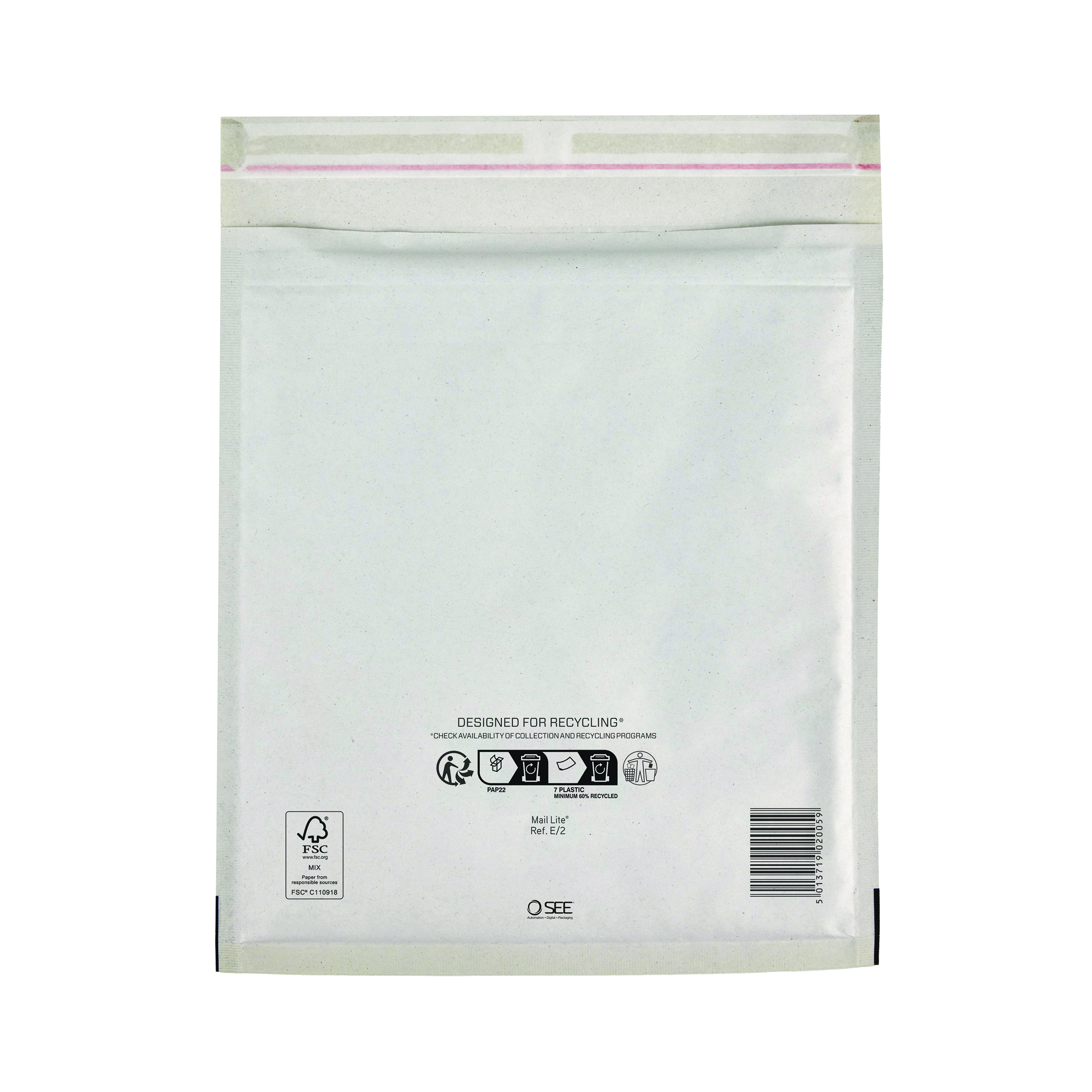Sealed+Air+Bubble+Lined+Postal+Bag+White+220x260mm+MLW+E%2F2+%28Pack+of+100%29+103005567