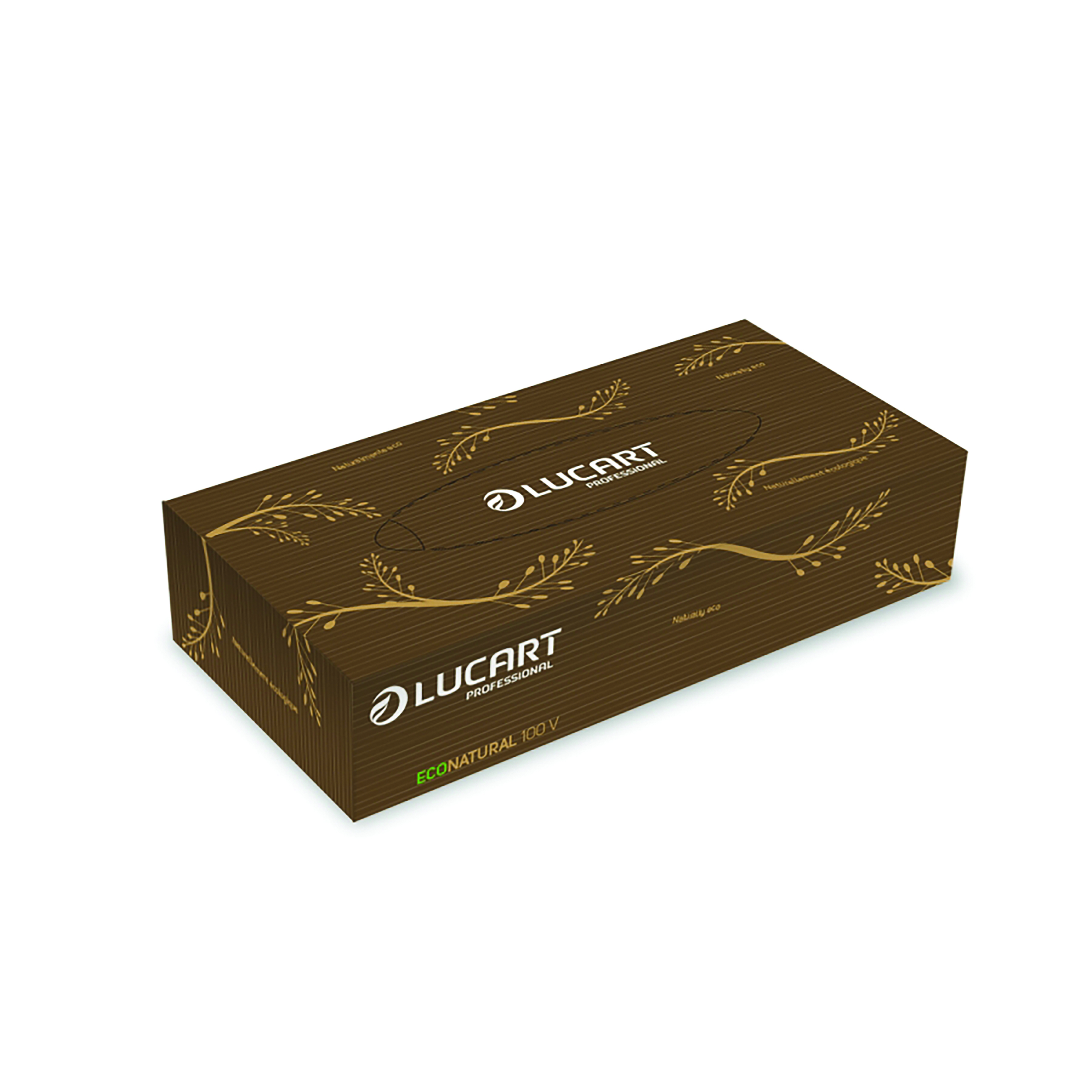 Lucart+EcoNatural+Facial+Tissues+100+Sheets+%28Pack+of+40%29+841073