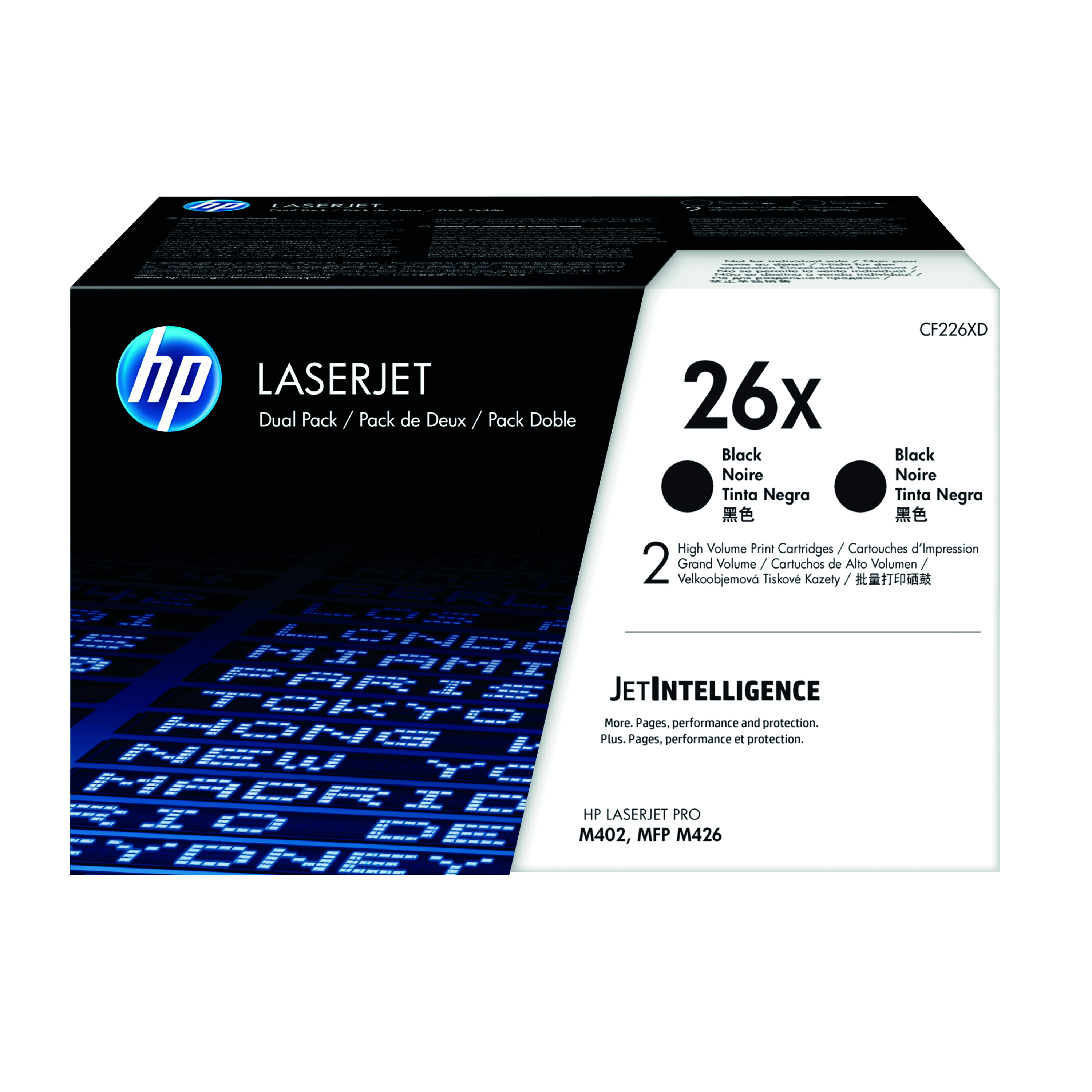HP+26X+Original+LaserJet+Toner+Cartridge+High+Yield+Black+2-pack+CF226XD