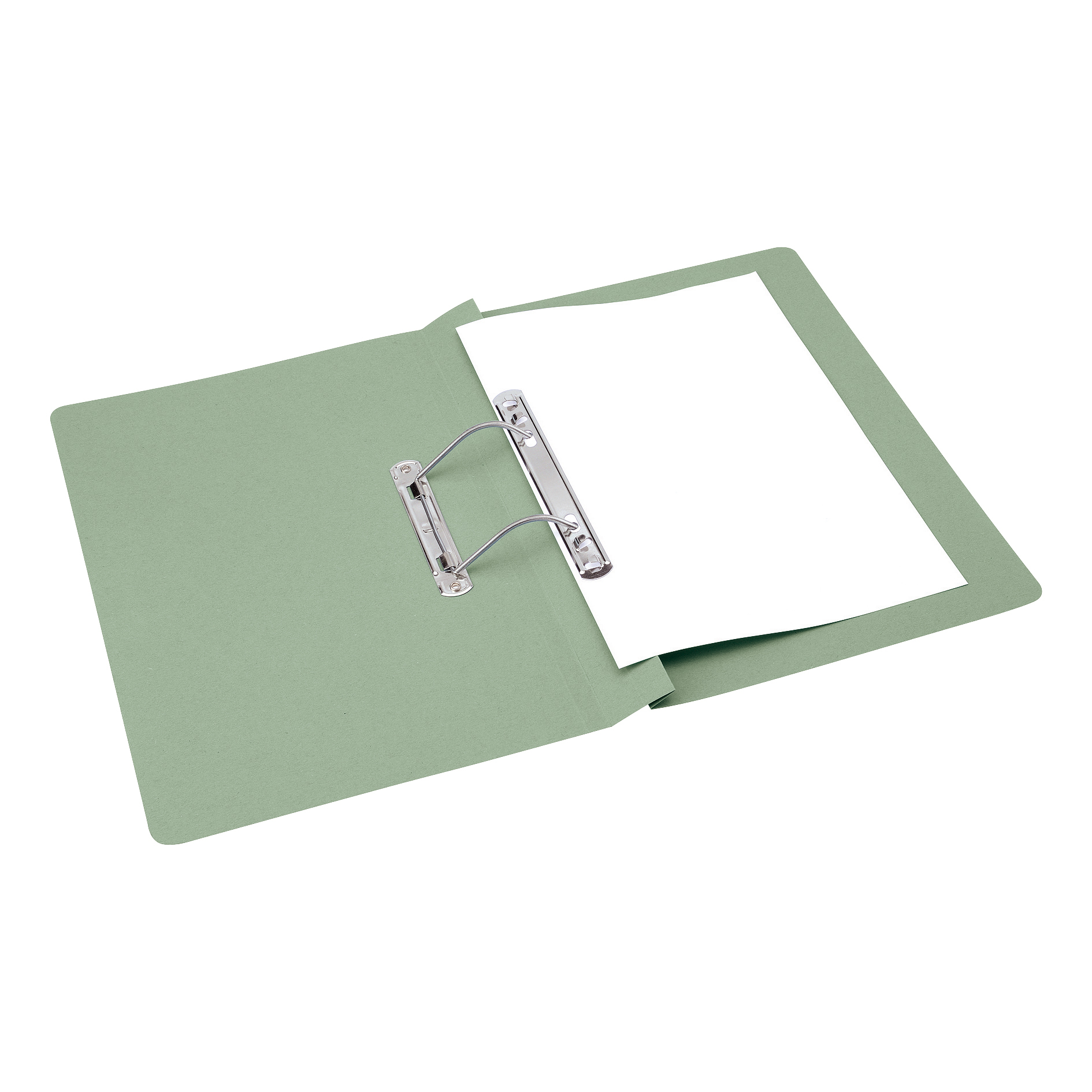 5+Star+Office+Transfer+Spring+File+Mediumweight+285gsm+Capacity+38mm+Foolscap+Green+%28Pack+of+50%29