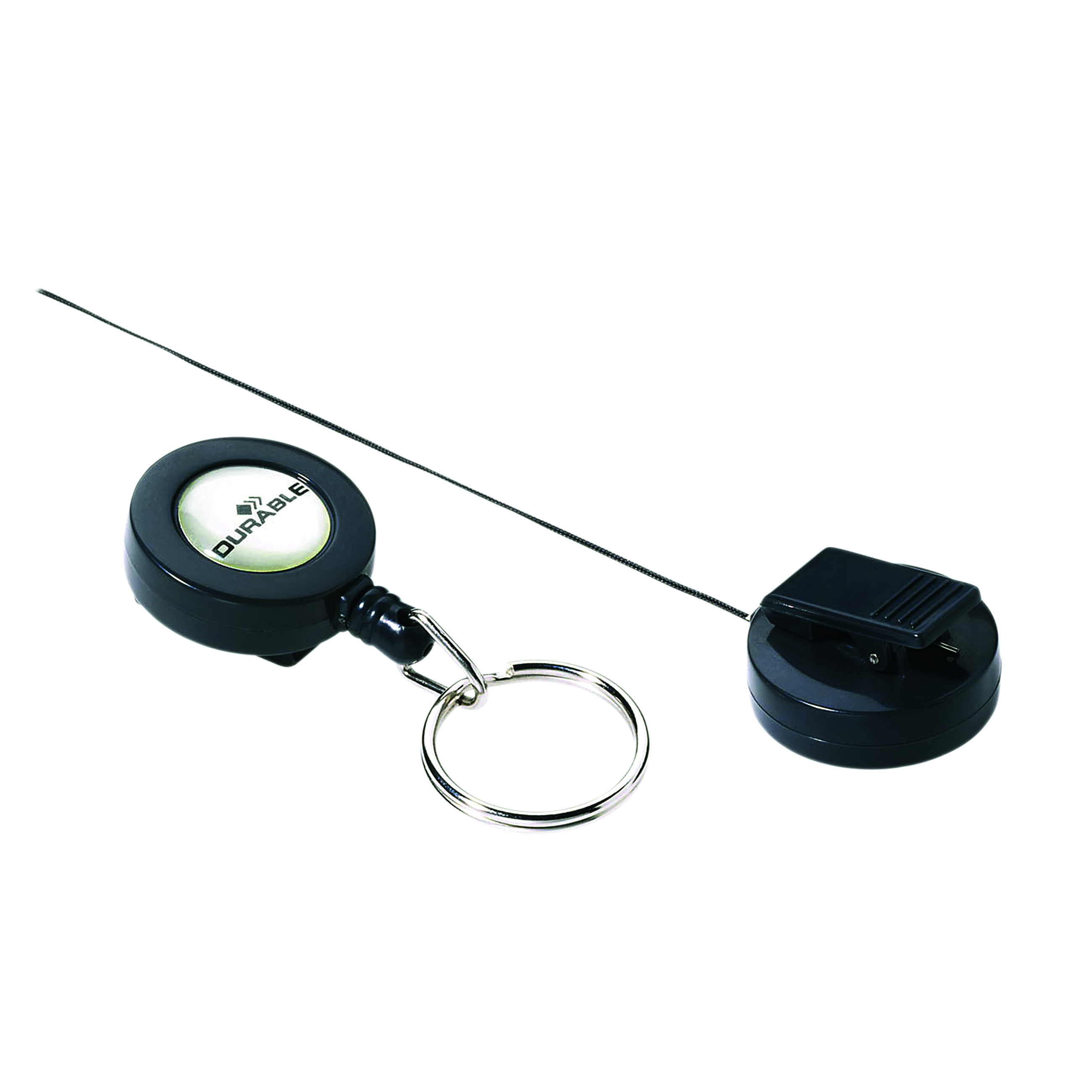 Durable+Secure+Retractable+Keyring+Badge+Reel+for+IDs+and+Keys+Black+%28Pack+of+10%29+8222%2F58