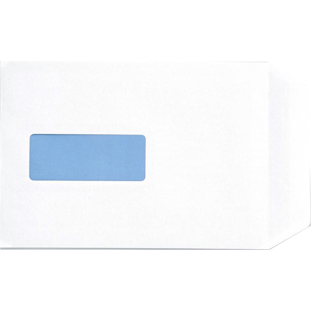 5+Star+Office+Envelopes+Pocket+Peel%2FSeal+Window+100gsm+C5+229x162mm+White+%28Pack+of+500%29