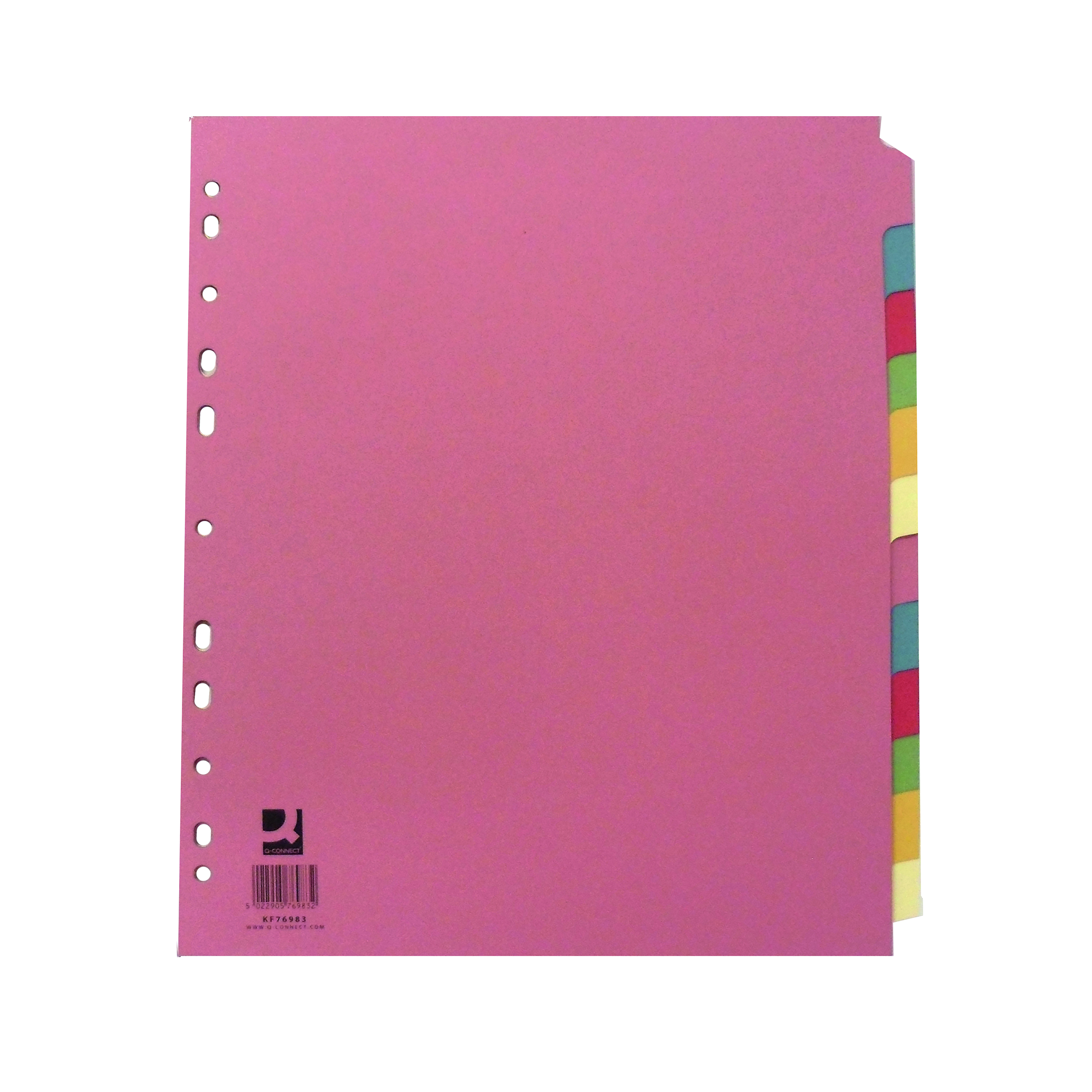 Q-Connect+12-Part+Extra+Wide+Subject+Divider+A4+KF76983