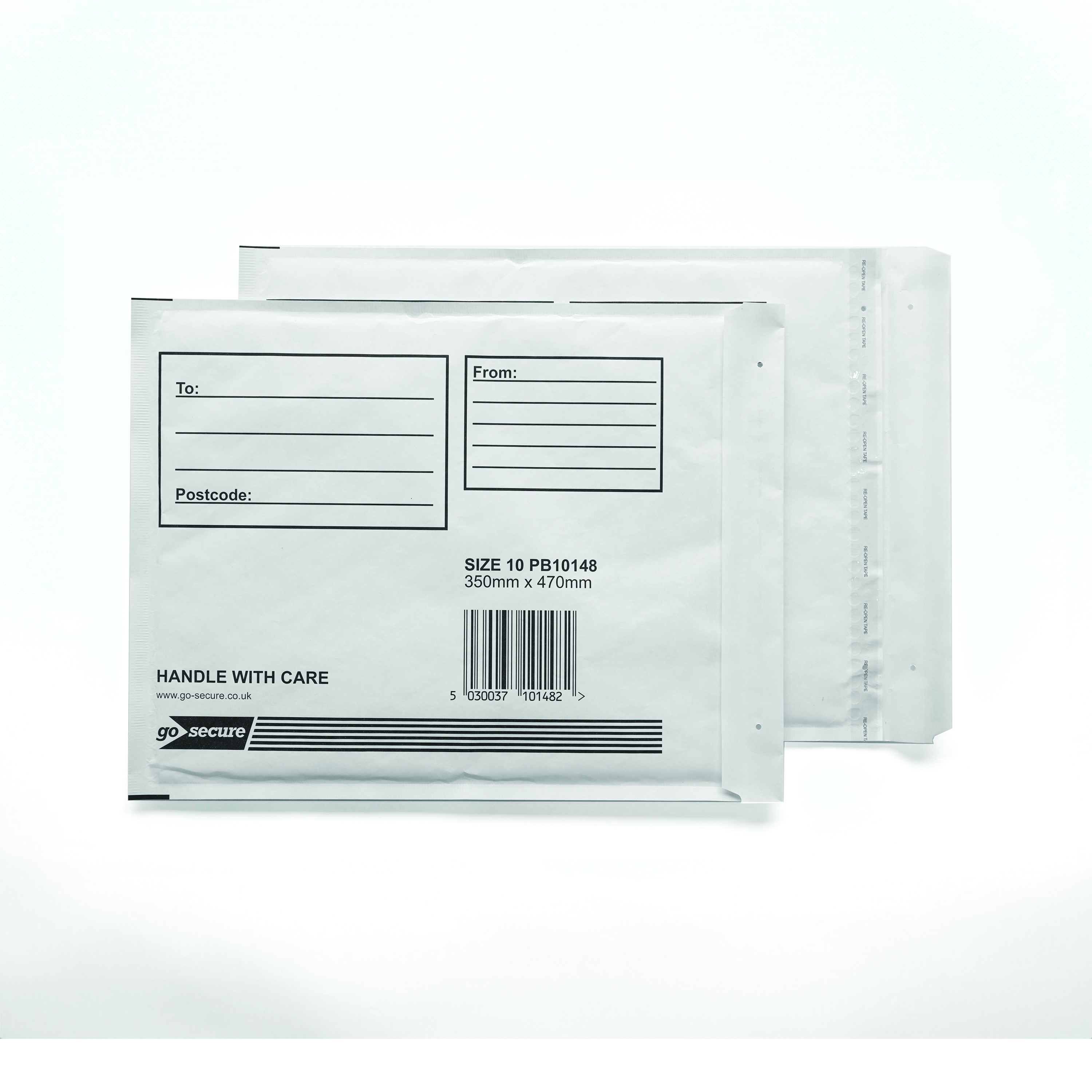 GoSecure+Bubble+Envelope+Size+10+Internal+Dimensions+340x435mm+White+%28Pack+of+50%29+KF71453