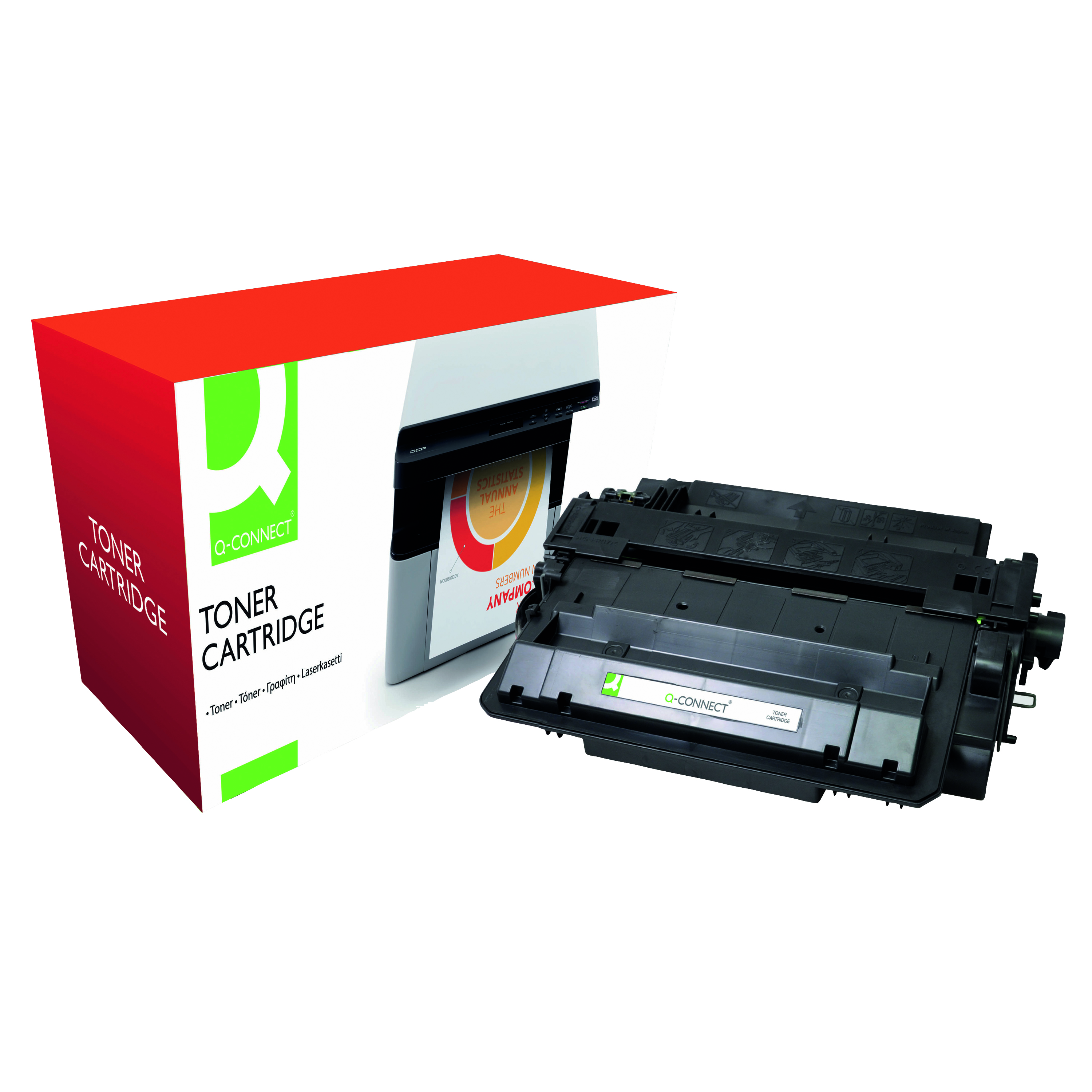 Q-Connect+Compatible+Toner+Cartridge+High+Yield+Black+For+HP+CE255X+CE255X-COMP