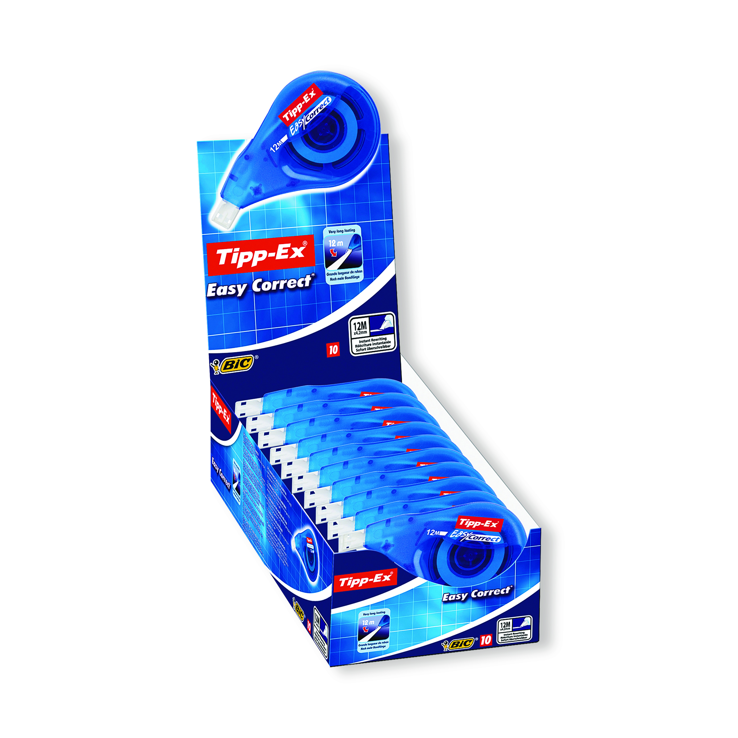 Tipp-Ex+Easy+Correct+Correction+Tape+%28Pack+of+10%29+829035