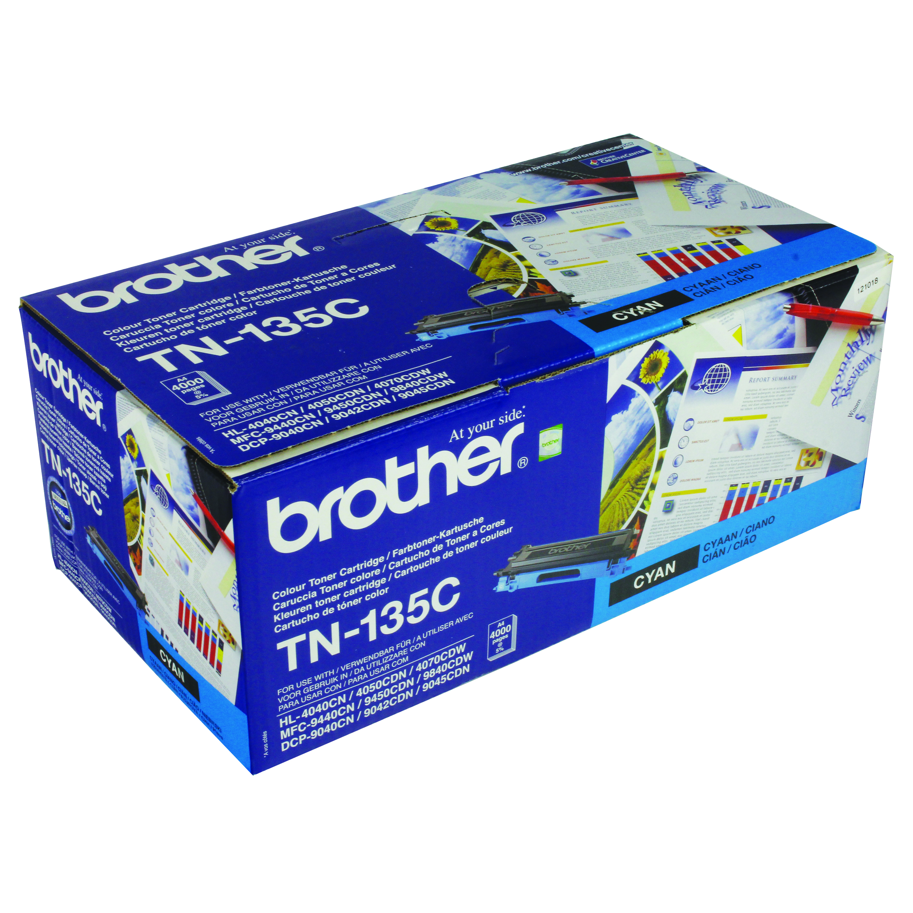 Brother+TN-135C+Toner+Cartridge+High+Yield+Cyan+TN135C