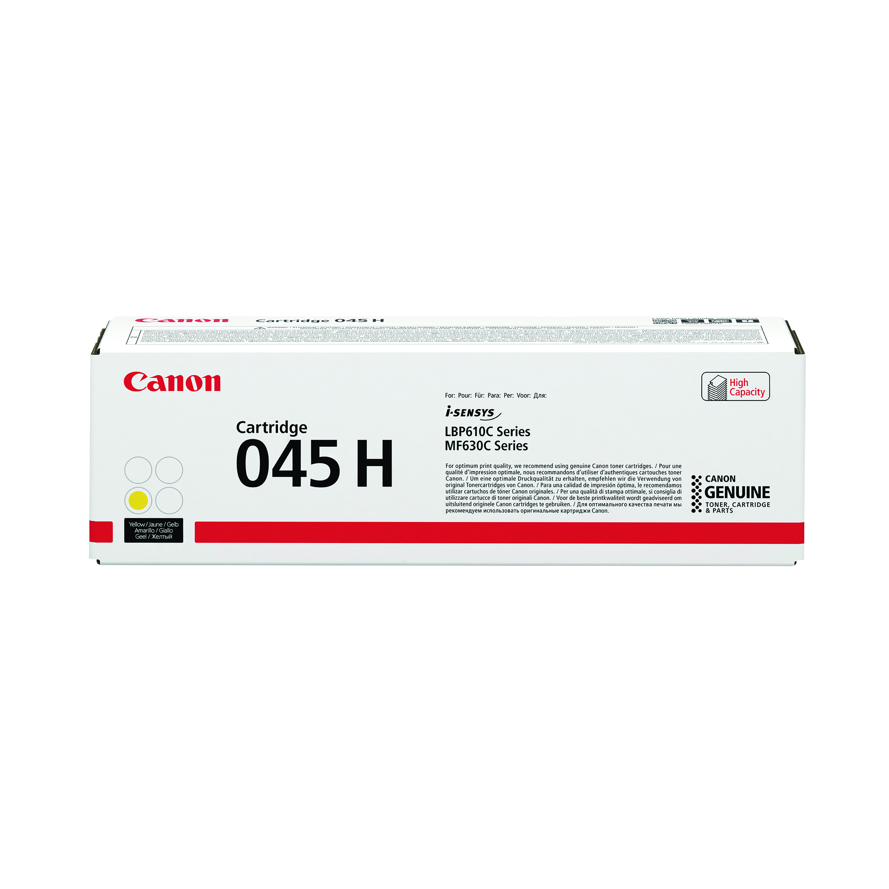 Canon+045H+Toner+Cartridge+High+Yield+Yellow+1243C002