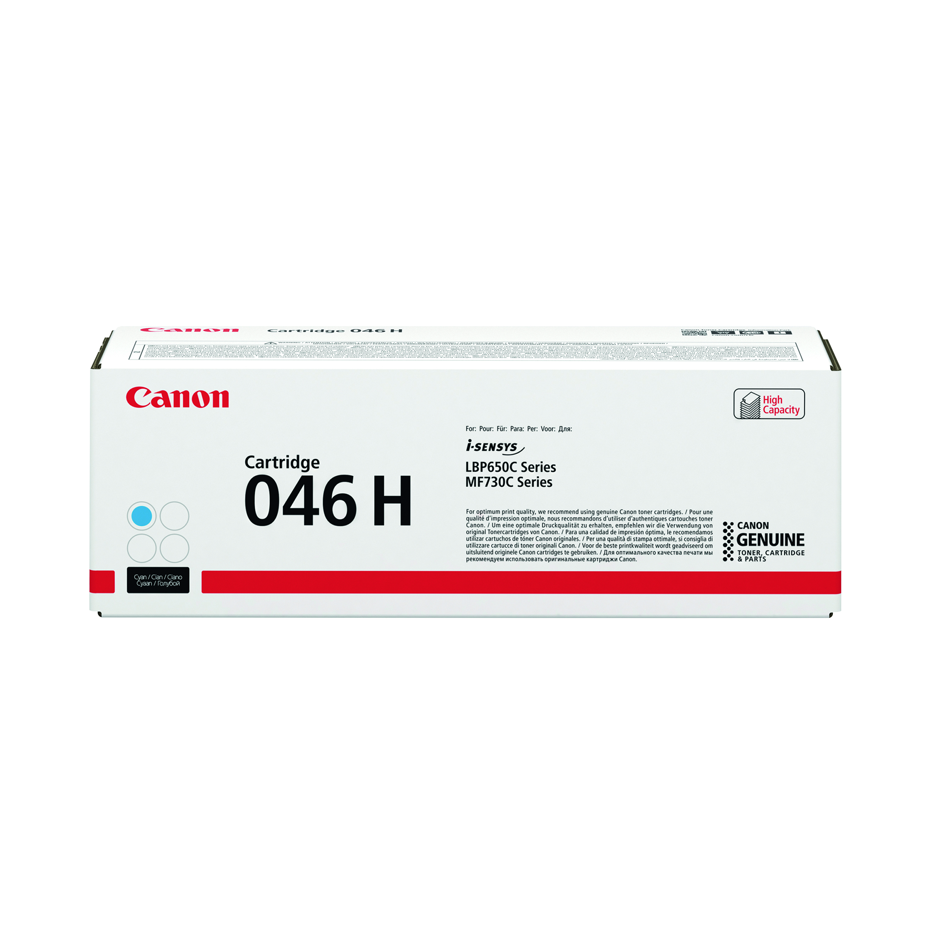 Canon+046H+Toner+Cartridge+High+Yield+Cyan+1253C002