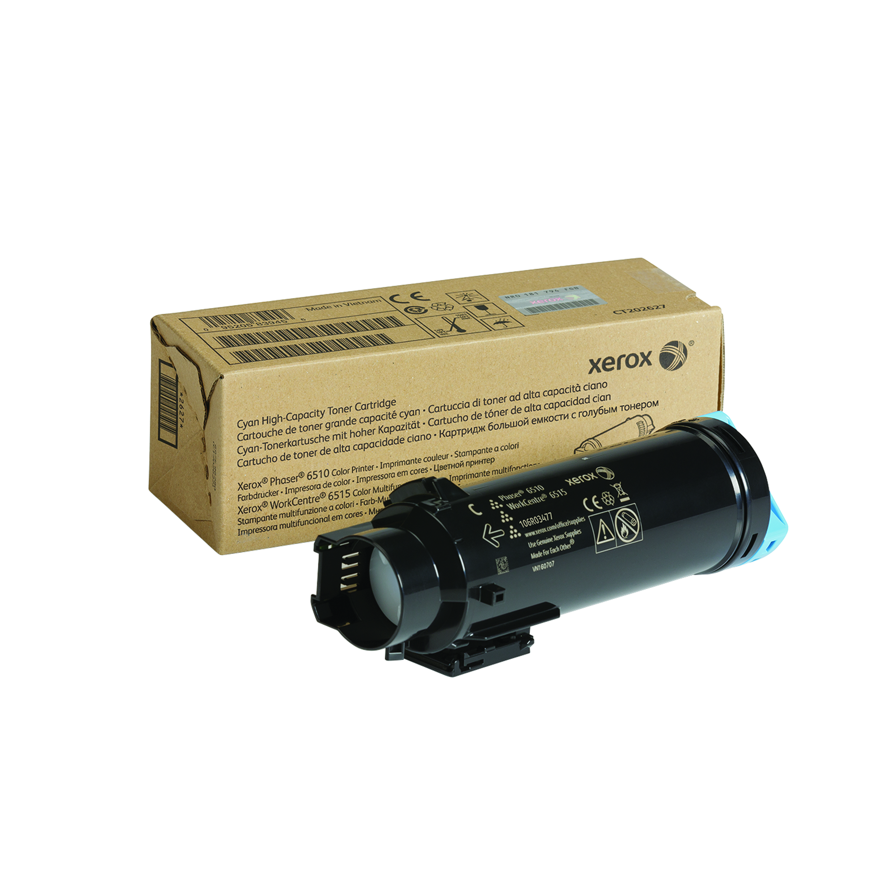 Xerox+Phaser+6510%2FWorkCentre+Toner+Cartridge+High+Yield+Cyan+106R03477