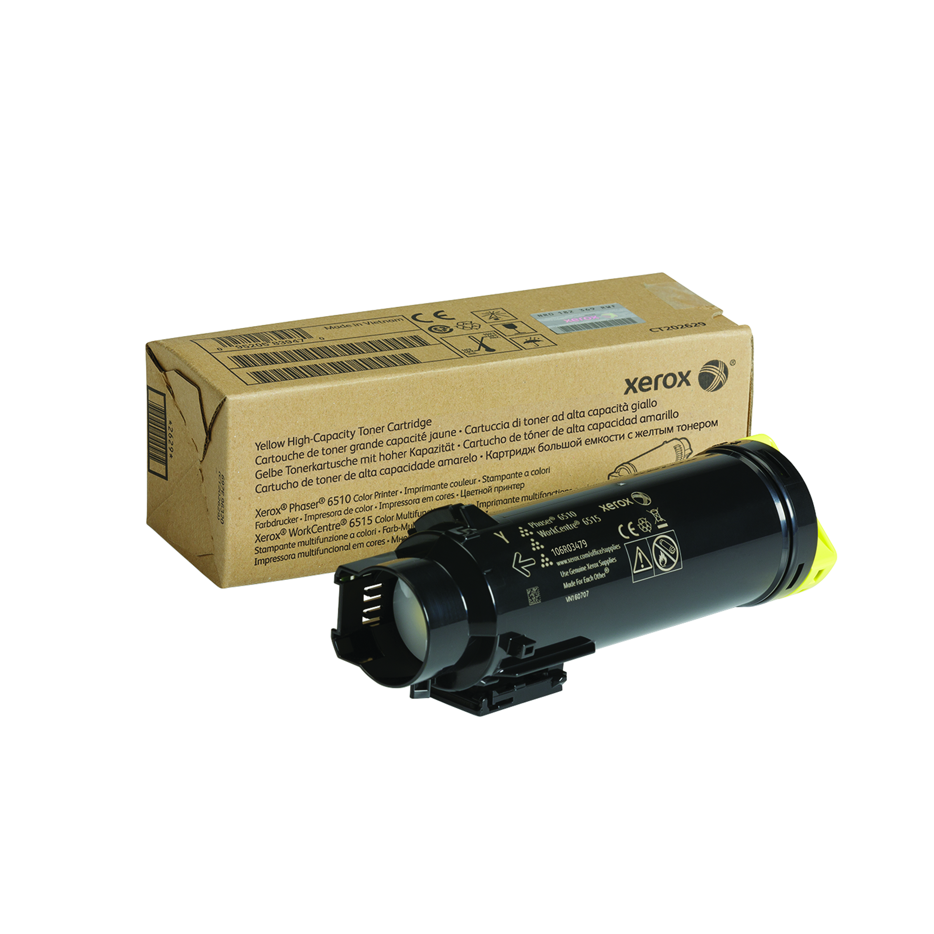 Xerox+Phaser+6510%2FWorkCentre+Toner+Cartridge+High+Yield+Yellow+106R03479