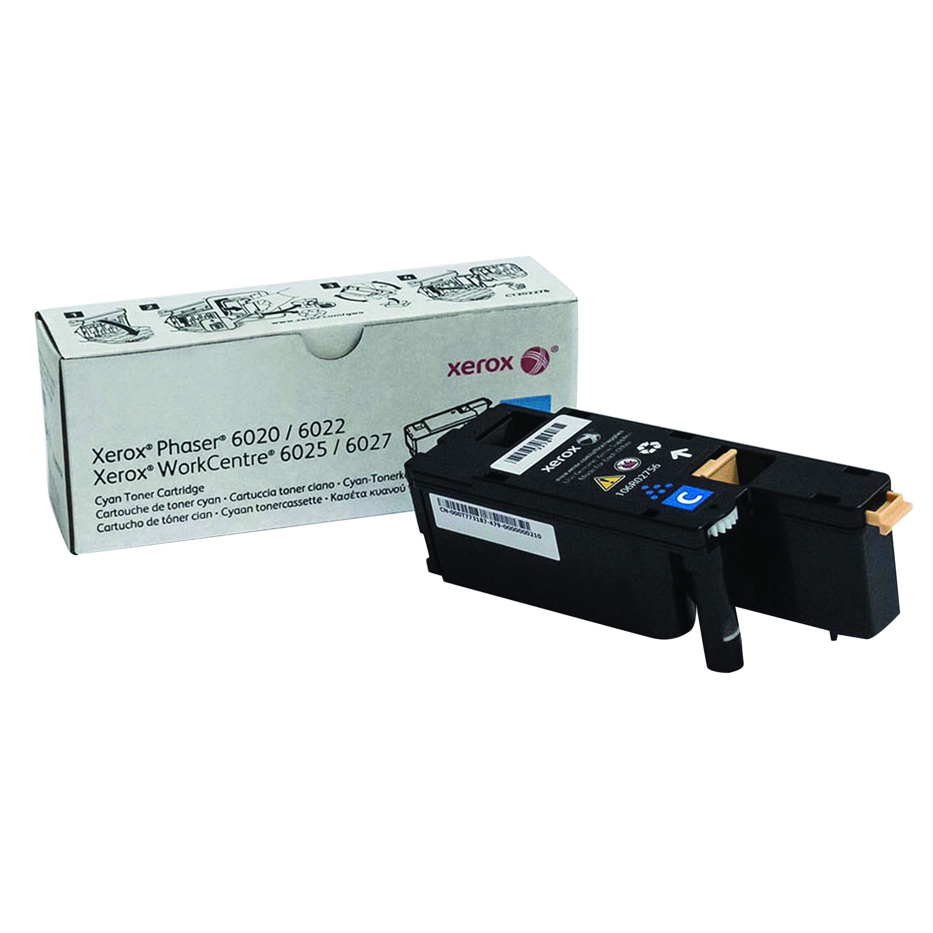 Xerox+Phaser+6020%2F6022+WorkCentre+6025%2F6027+Toner+Cartridge+Cyan+106R02756